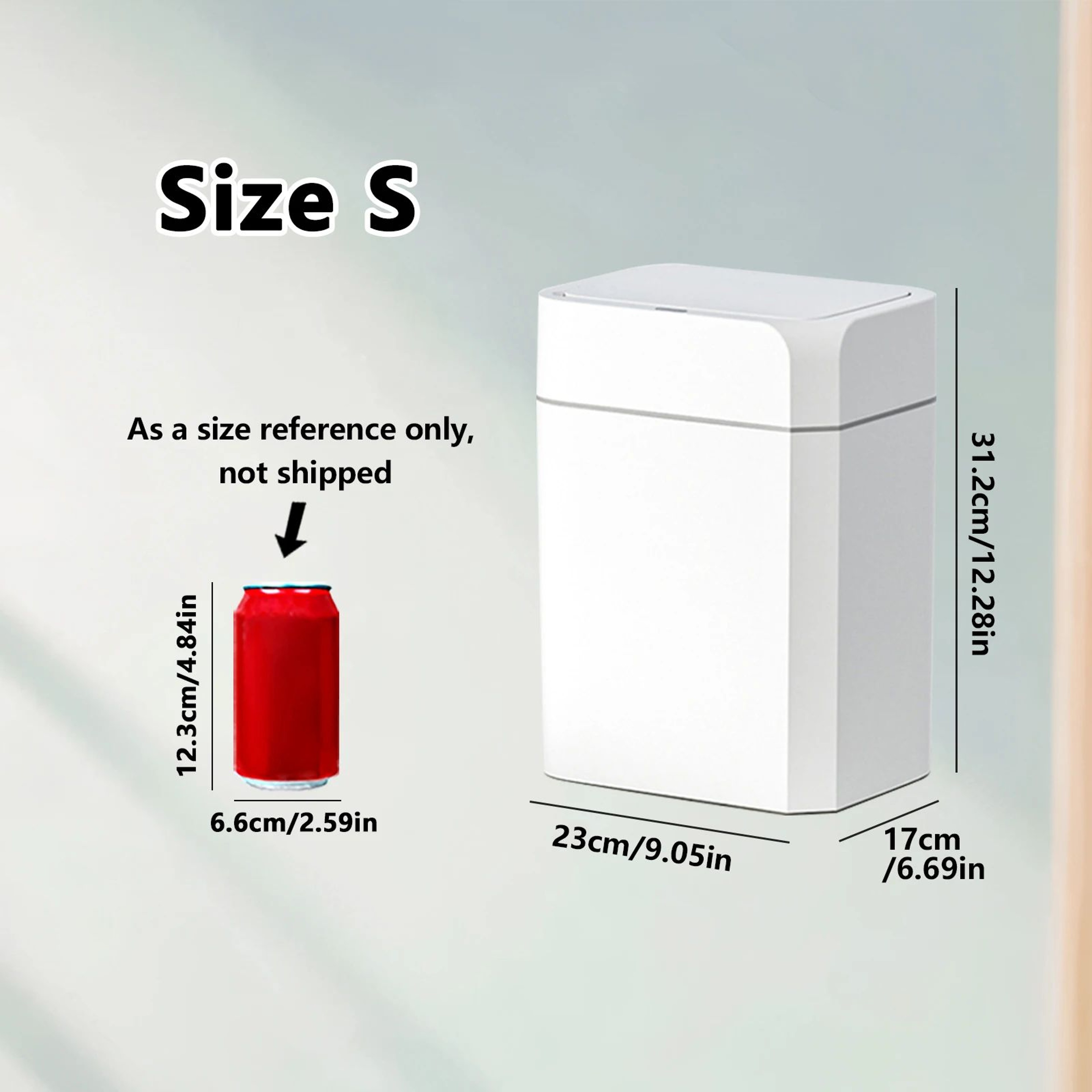 Touchless Motion Sensor Trash Can With Quiet SoftClose Lid  Smart Automatic Trash Can For Kitchen B 6