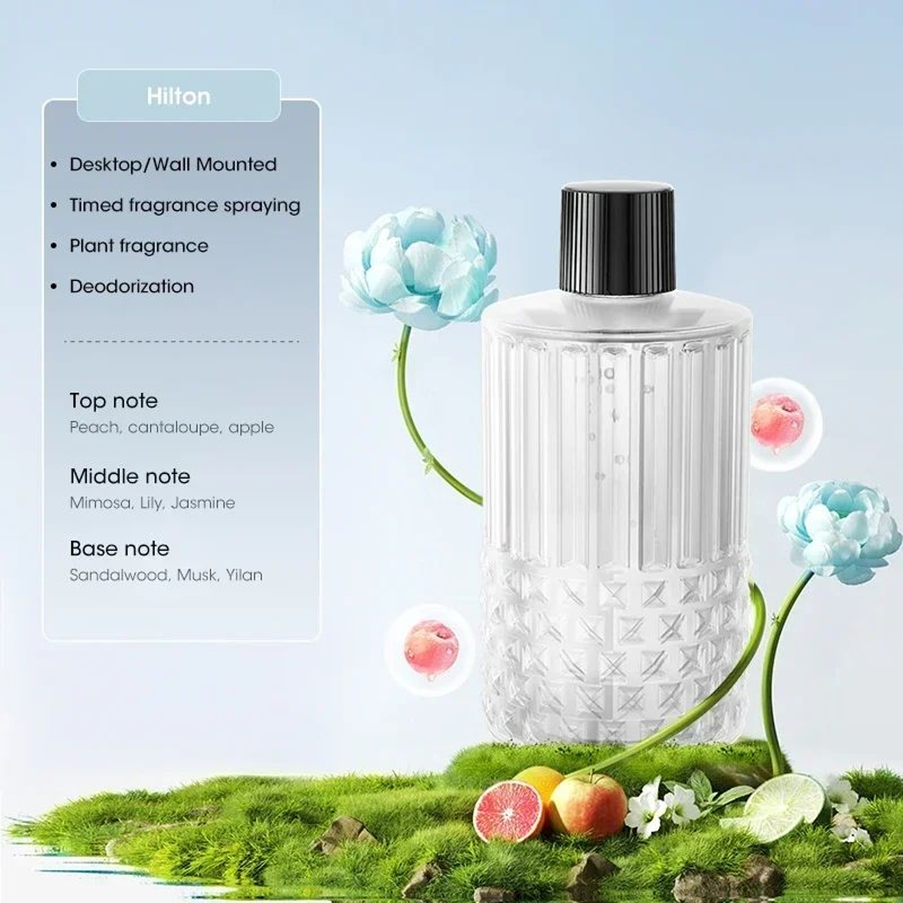 Rechargeable Portable Essential Oil Diffuser 5Level Mist Cordless Aromatherapy Humidifier For Home  7