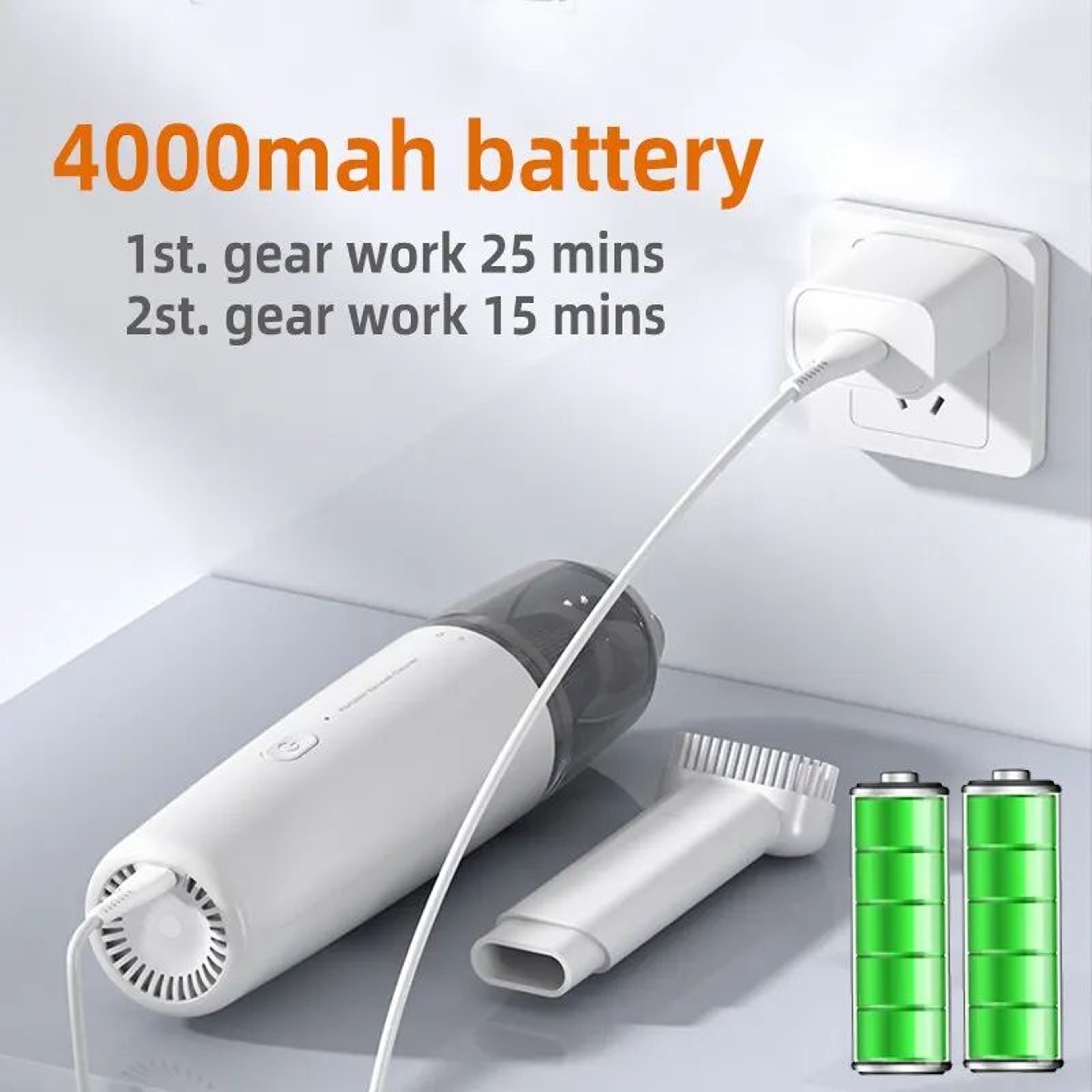 Powerful Cordless Car Vacuum Cleaner  Rechargeable Handheld Vacuum Cleaner For Car Home  Office 2