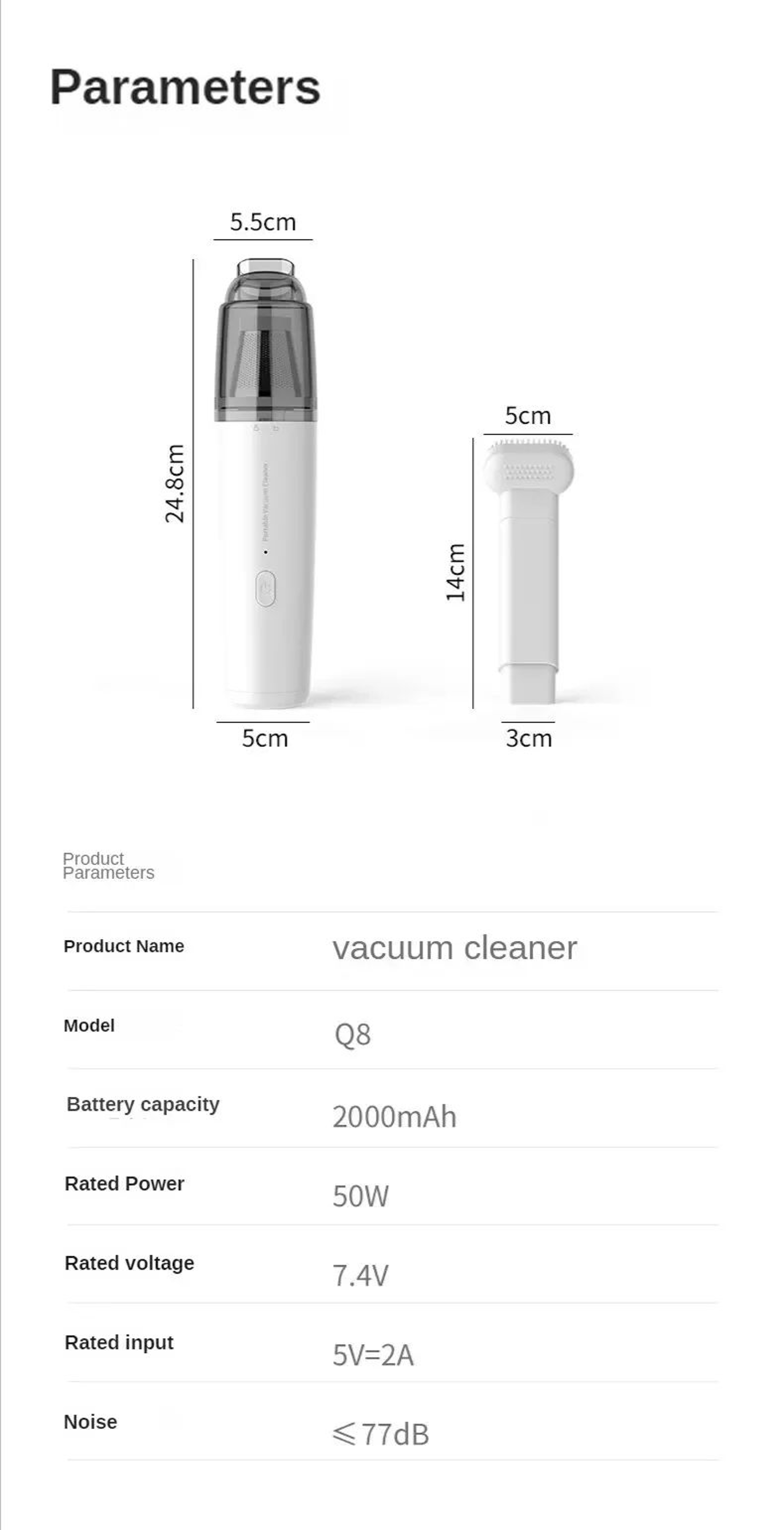 Powerful Cordless Car Vacuum Cleaner  Rechargeable Handheld Vacuum Cleaner For Car Home  Office 6