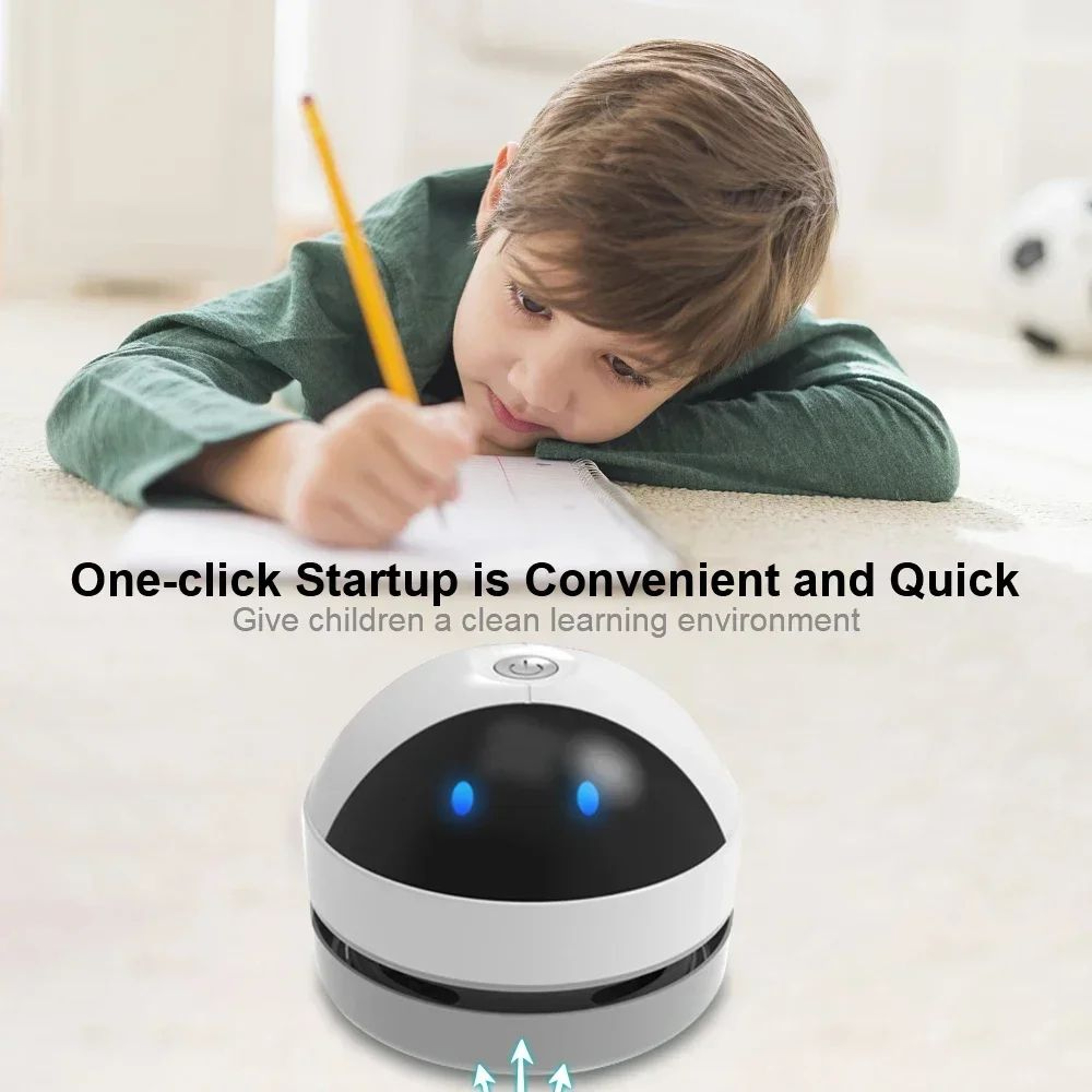 USB Rechargeable Mini Desktop Vacuum Cleaner  Cordless Keyboard Vacuum For Desk Car  Home Quick Cle 2