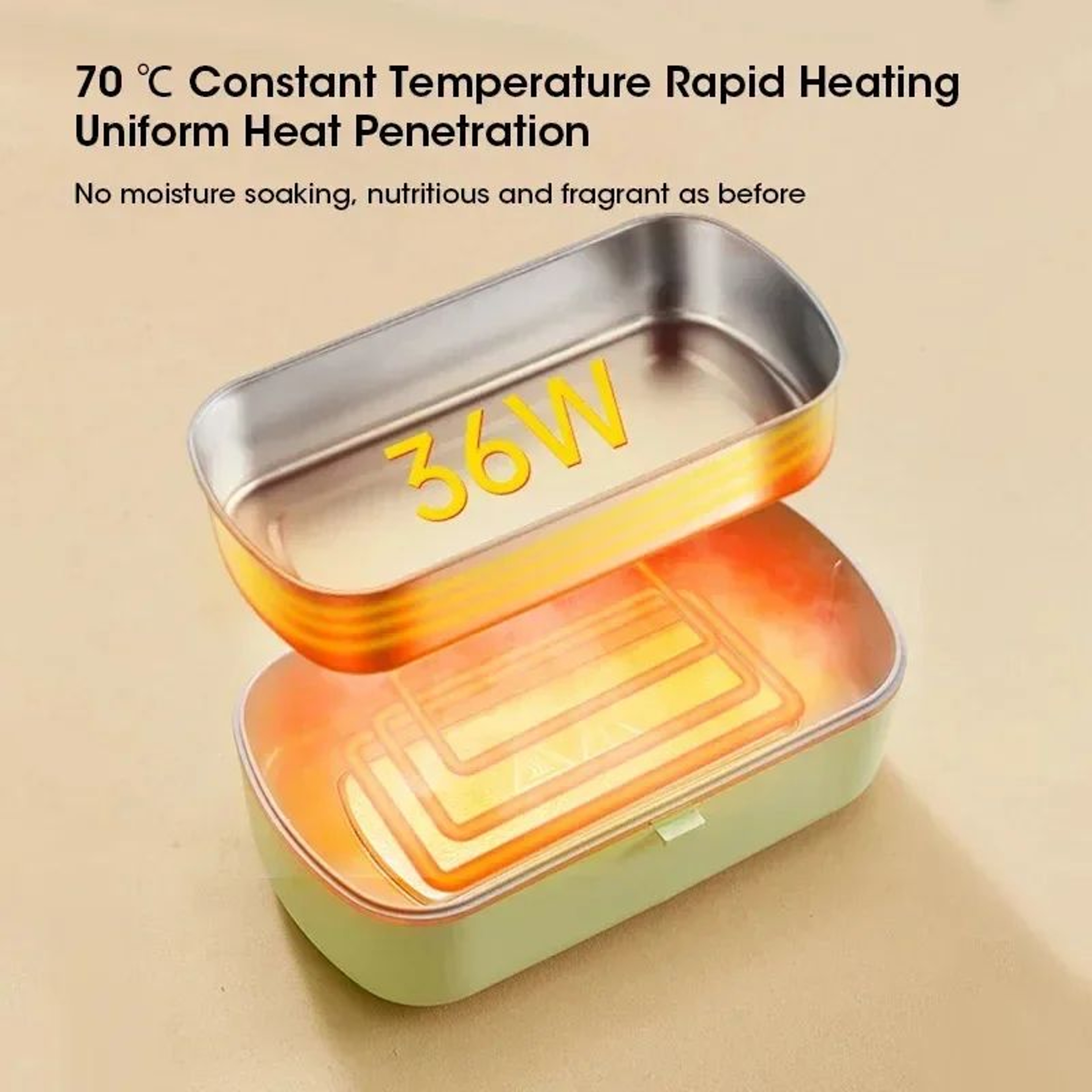 Electric Lunch Box Heater  Portable Food Heater For Hot Meals Anywhere 4