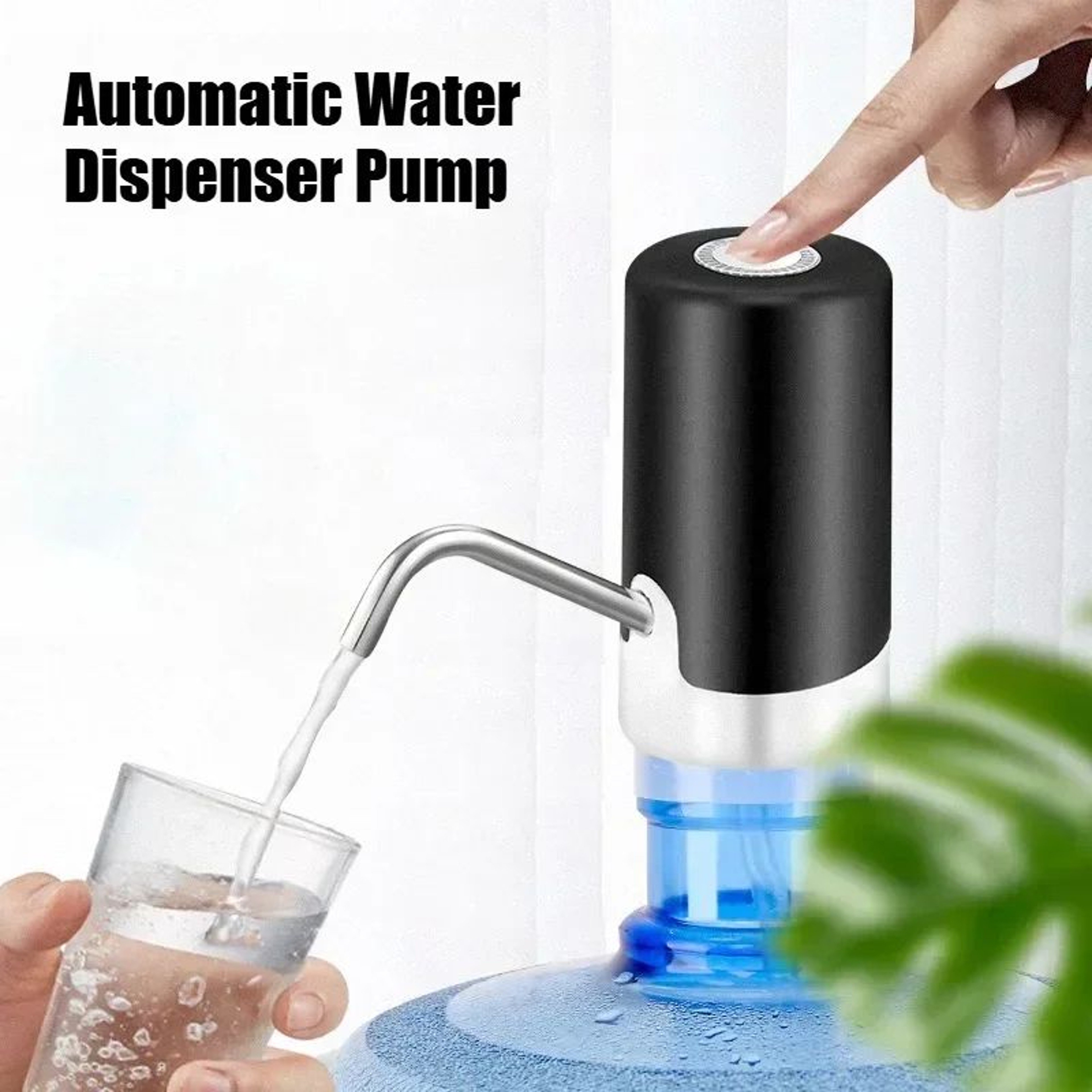 Rechargeable Electric Water Bottle Pump  Portable USB Automatic Water Dispenser For 25 Gallon Jugs 0