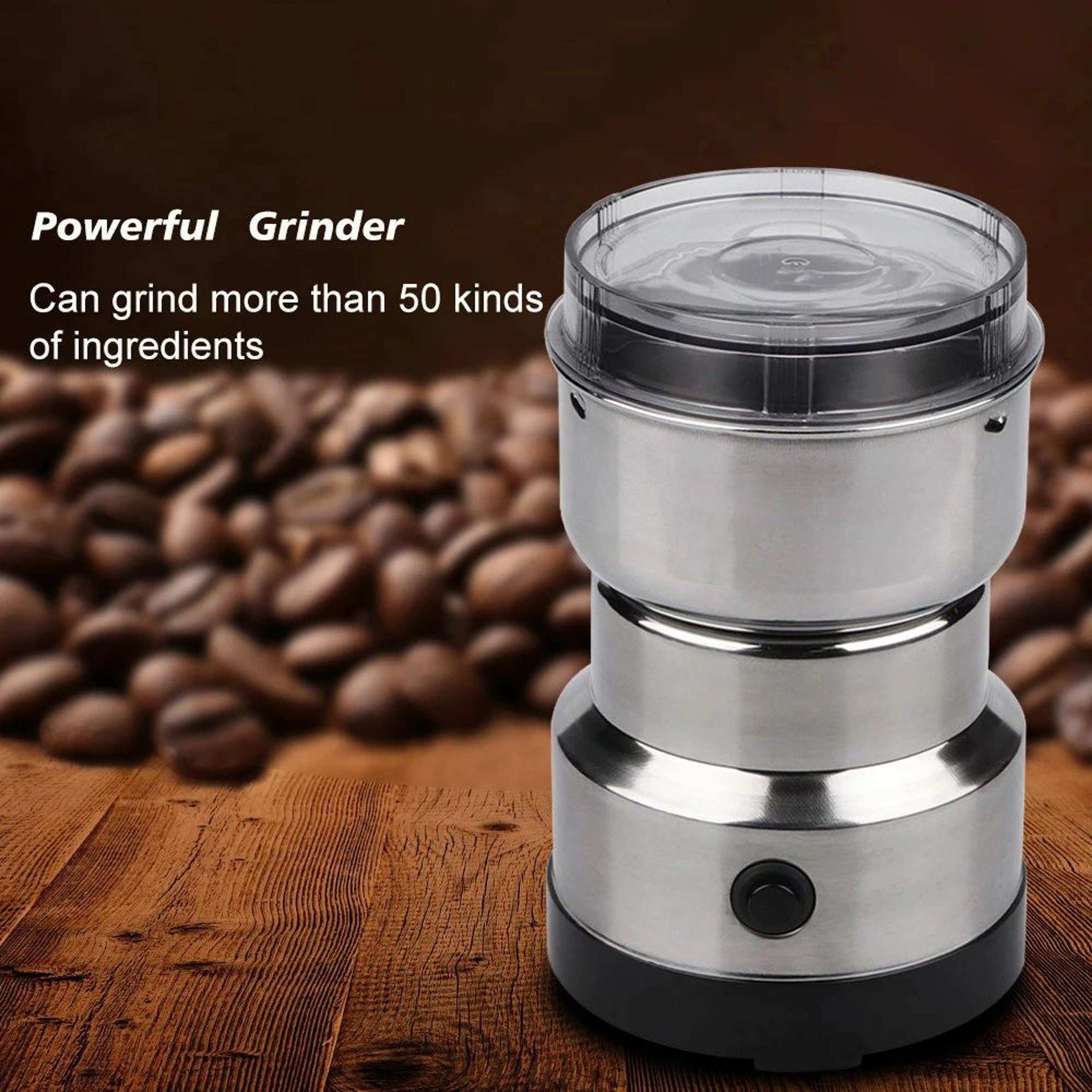 4Blade Electric Coffee  Spice Grinder OneTouch Grain  Nut Mill With Stainless Steel Blades 5