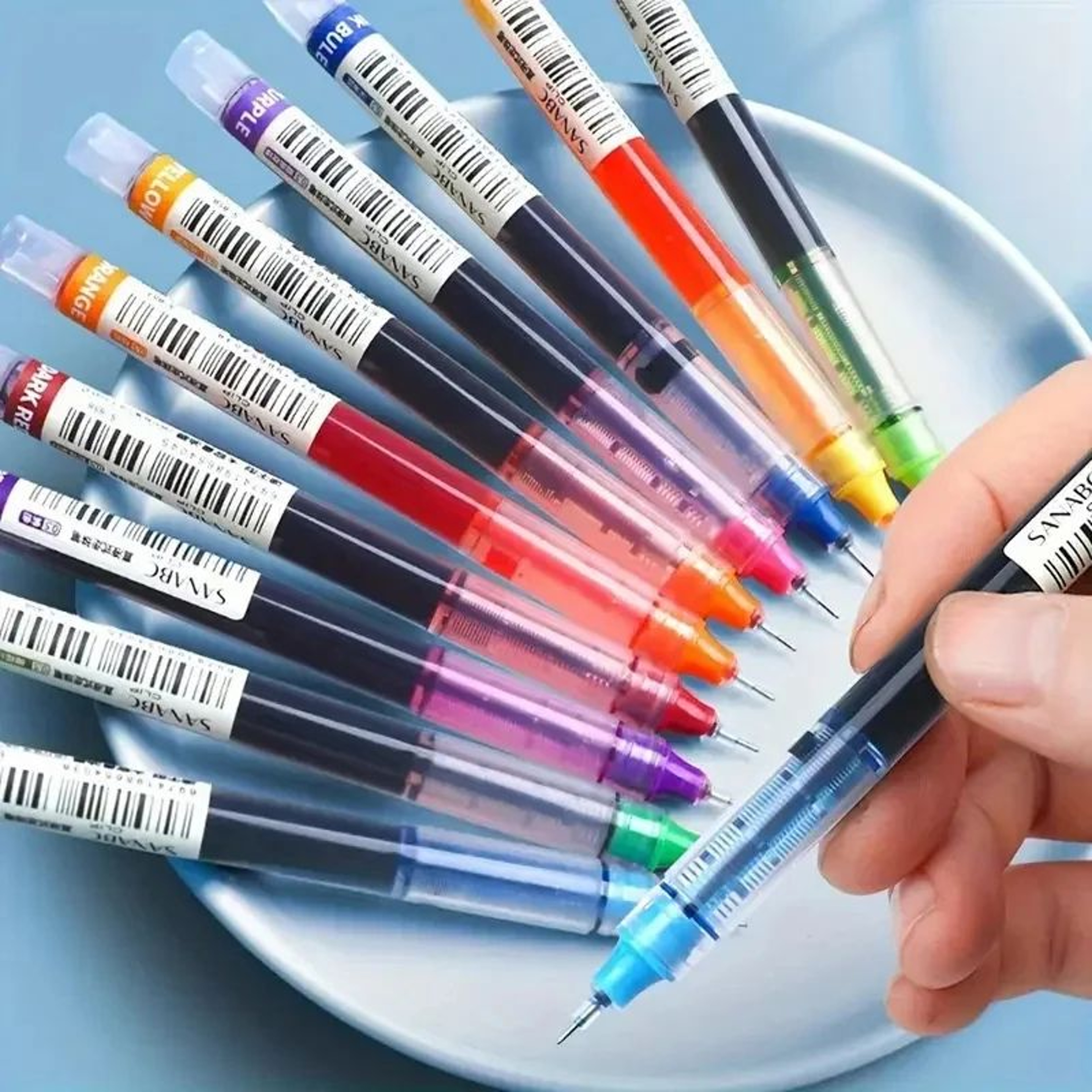 10Pack 05mm Needle Tip Black Ink Gel Pen Set  Smooth Kawaii Stationery Pens For School  Office 3