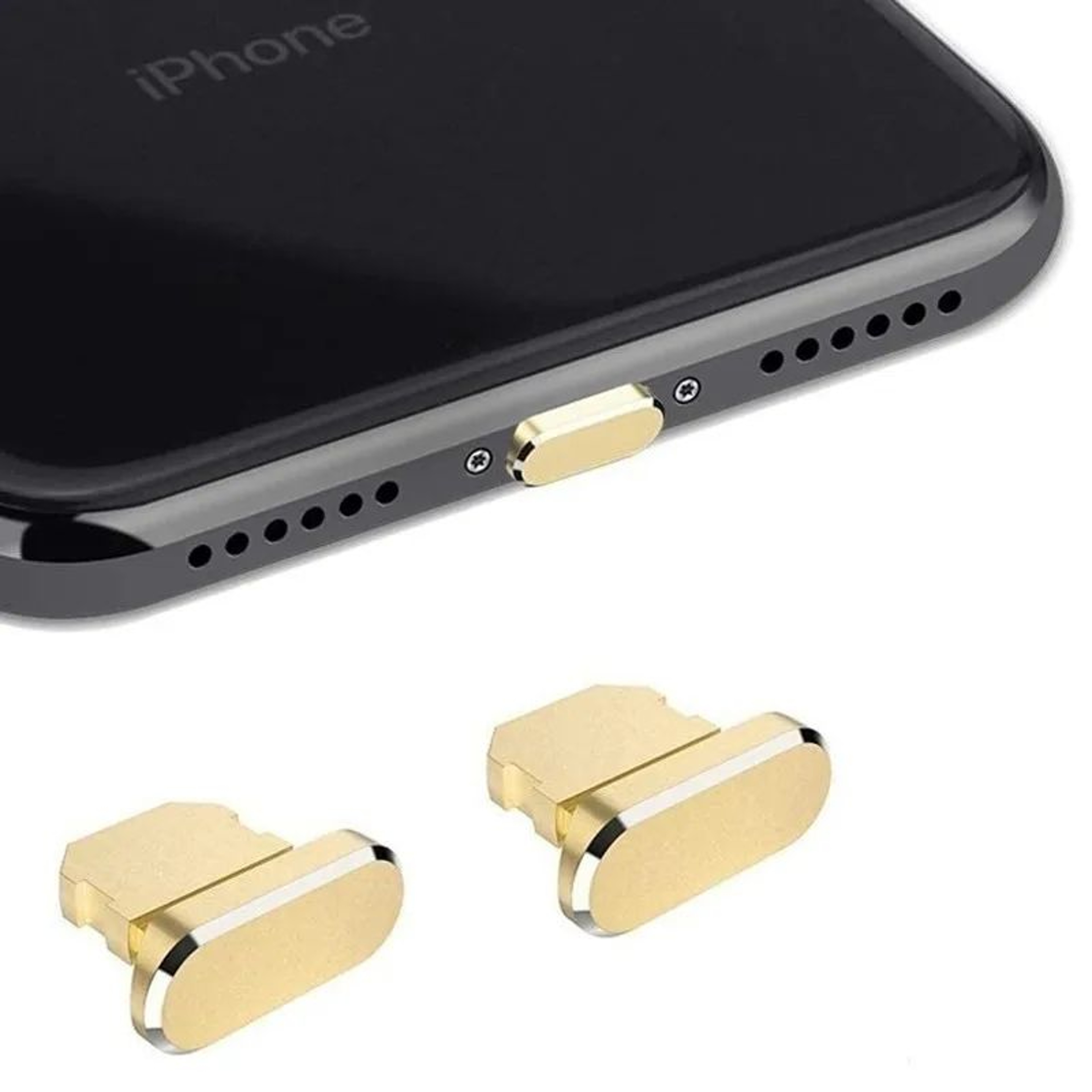 Metal Lightning Port Dust Plug For IPhone  Charging Port Protector Against Lint  Debris 11