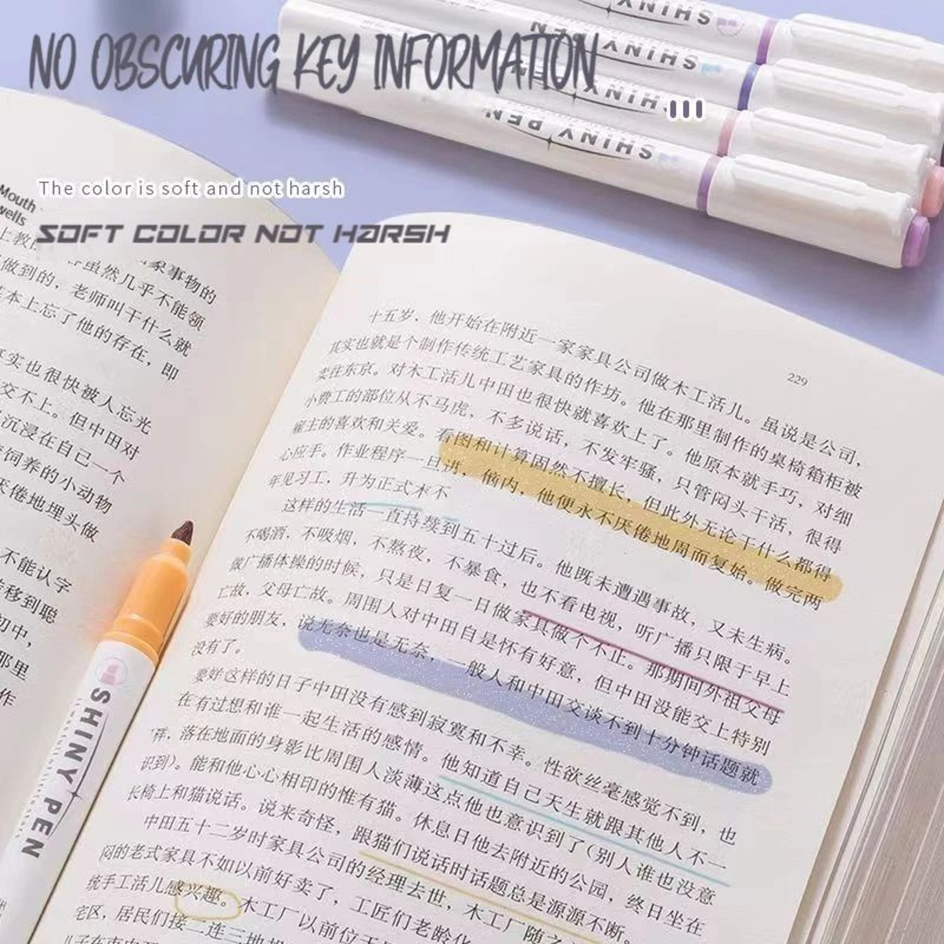 Glitter Highlighter Pens 4Color Set  Shimmer Marker Set For Journals Notes  Scrapbooking 5