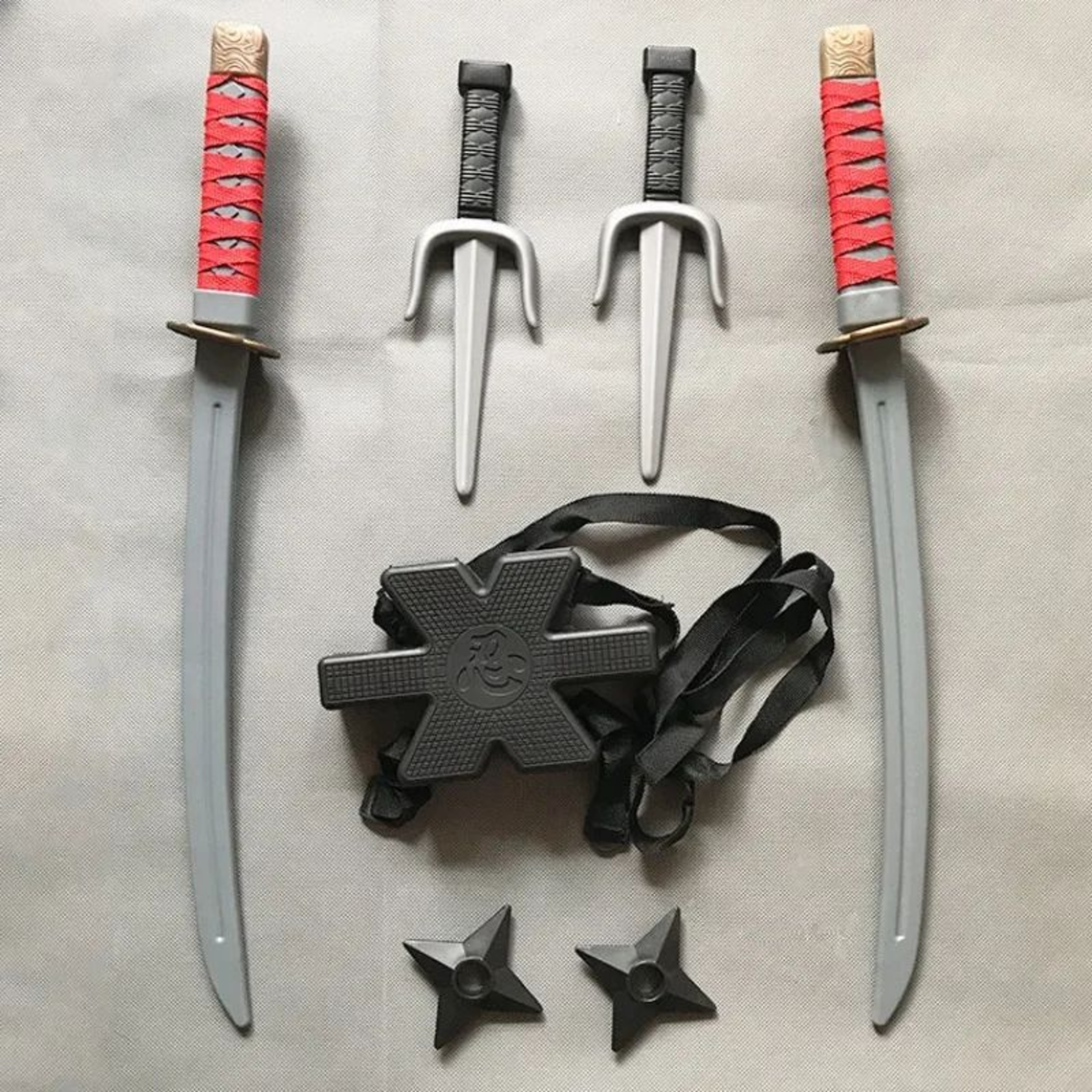 Kids Ninja Costume Accessories Samurai Toy Weapon Set Safe Plastic Dagger  Darts For Halloween Cosp 1