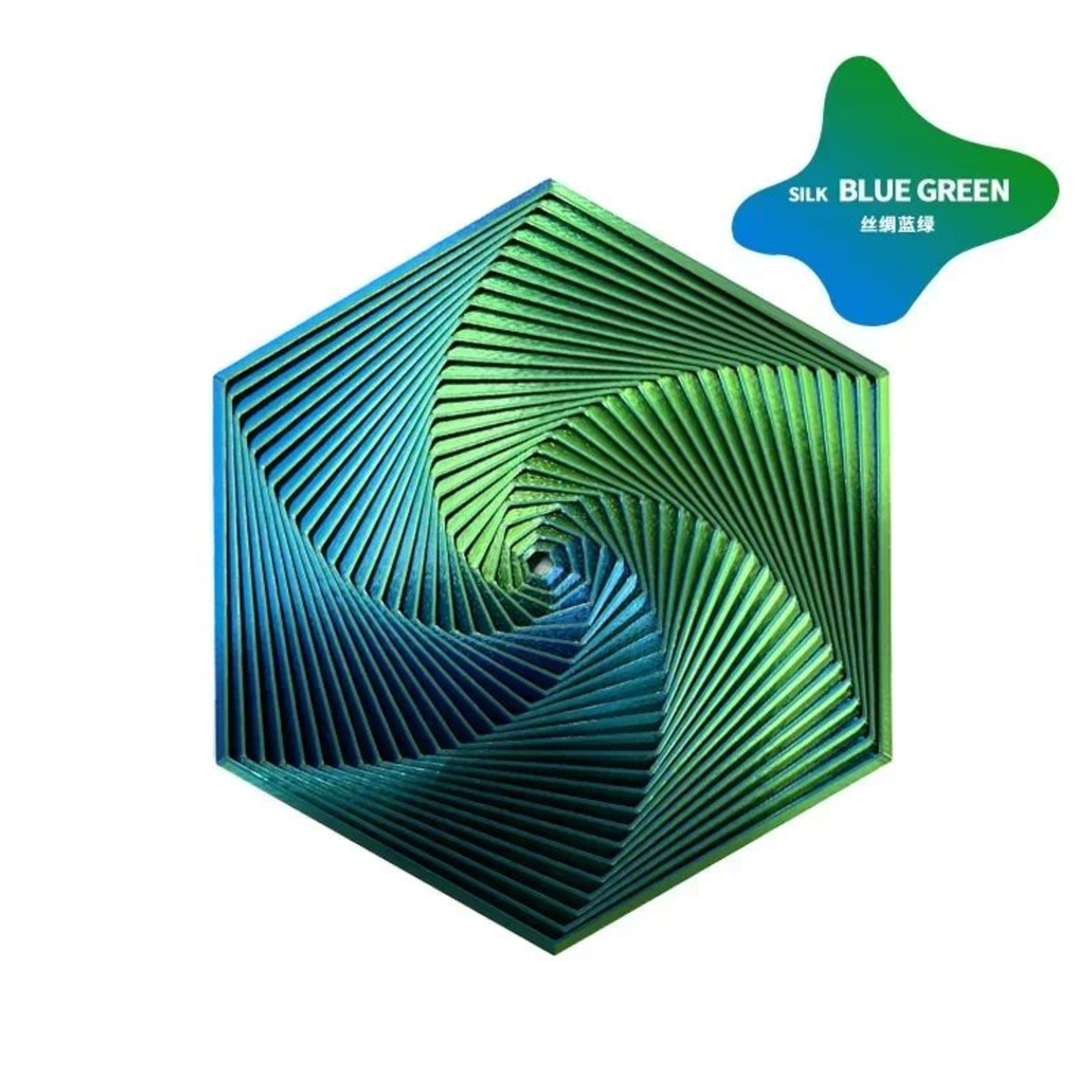 Fractal Hexagon 3D Printed Fidget Toy  Portable Stress Relief Sensory Desk Toy 276 Inches 8