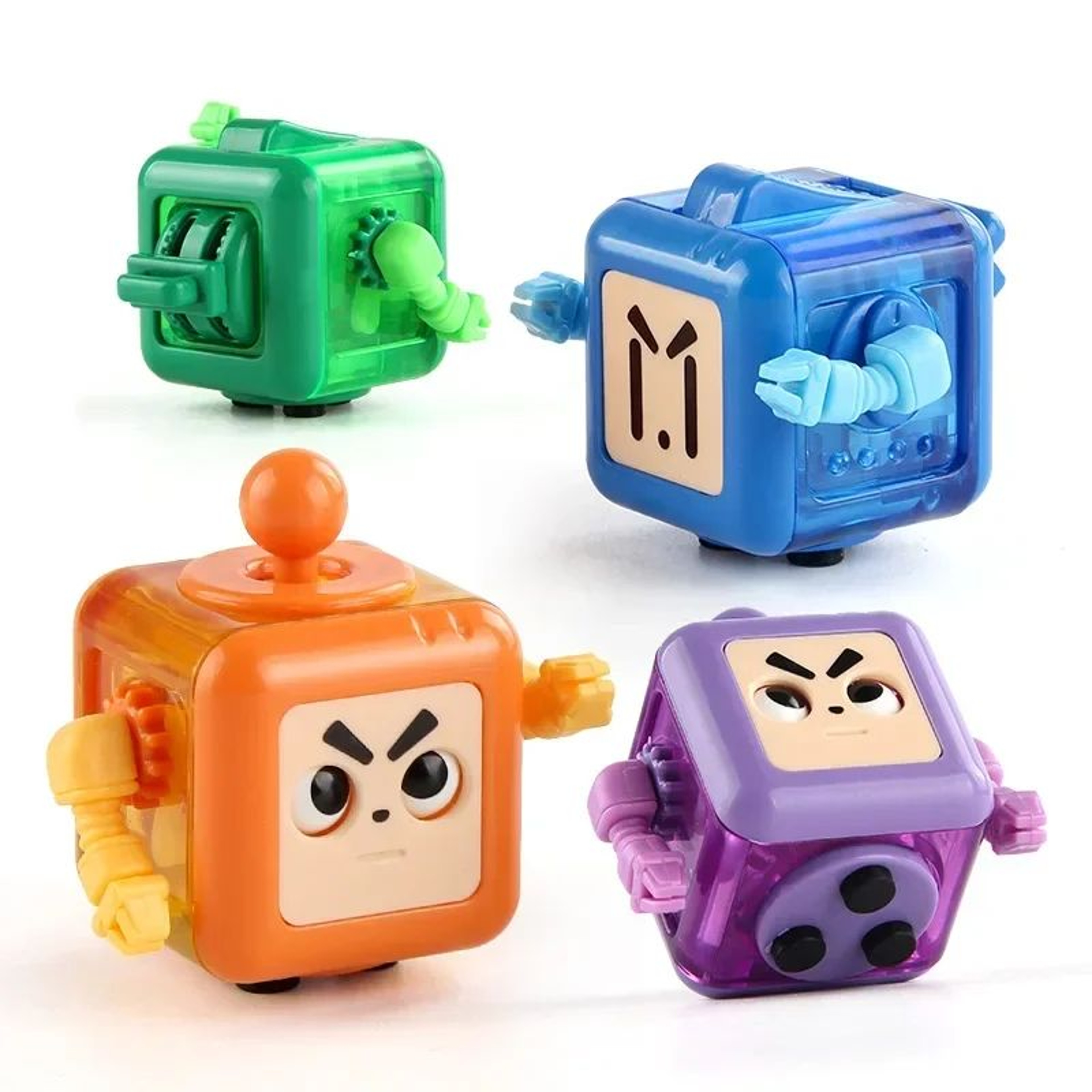 Robot Fidget Cube Stress Relief Toy  Sensory Handheld Fidget Block For Kids  Adults 0