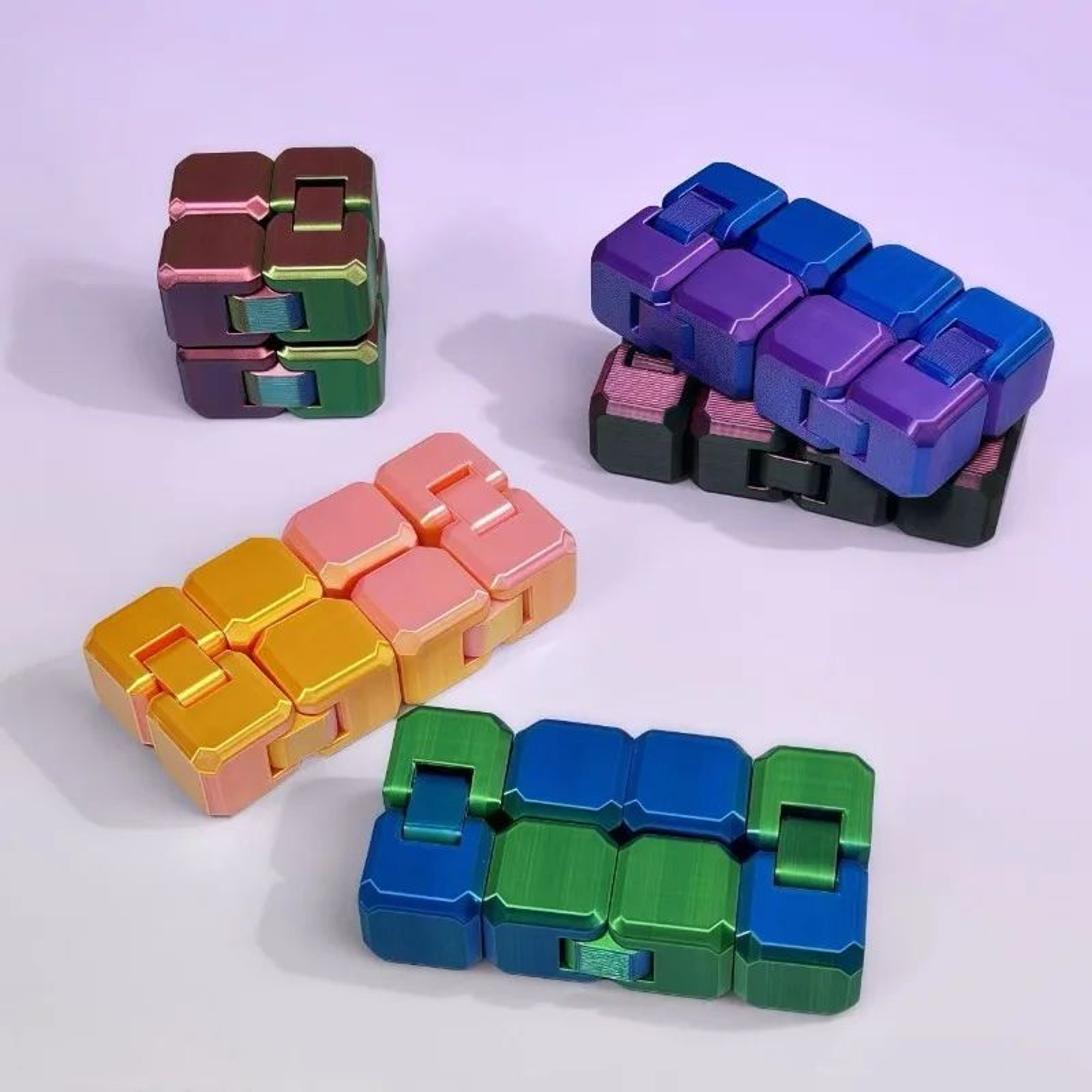 Infinity Cube Stress Relief Toy  Premium Metal Fidget Cube For Anxiety Relief  Focus 0
