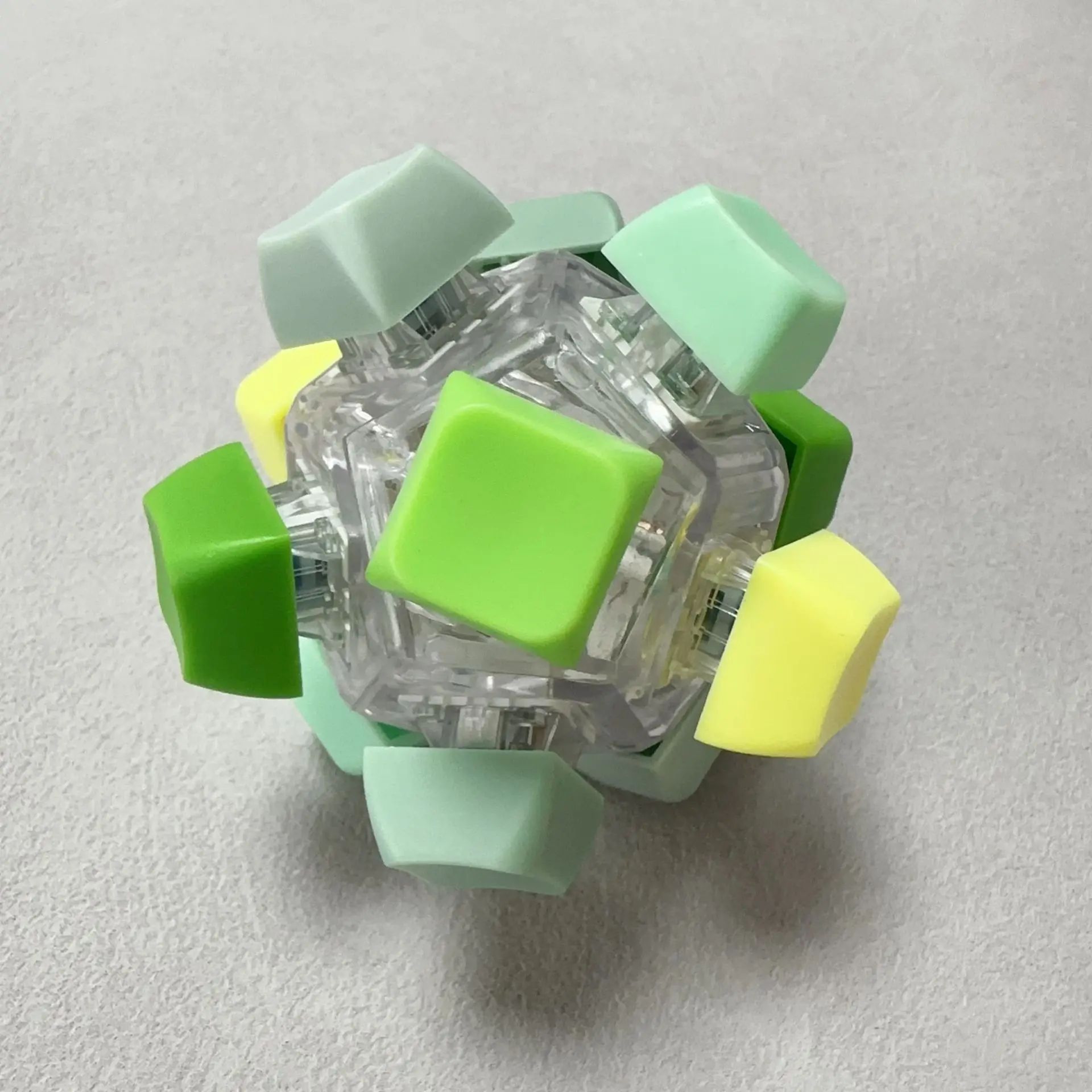 12Key Mechanical Keycap Clicker Keychain  Keyboard Fidget Toy For Stress Relief  Focus 7