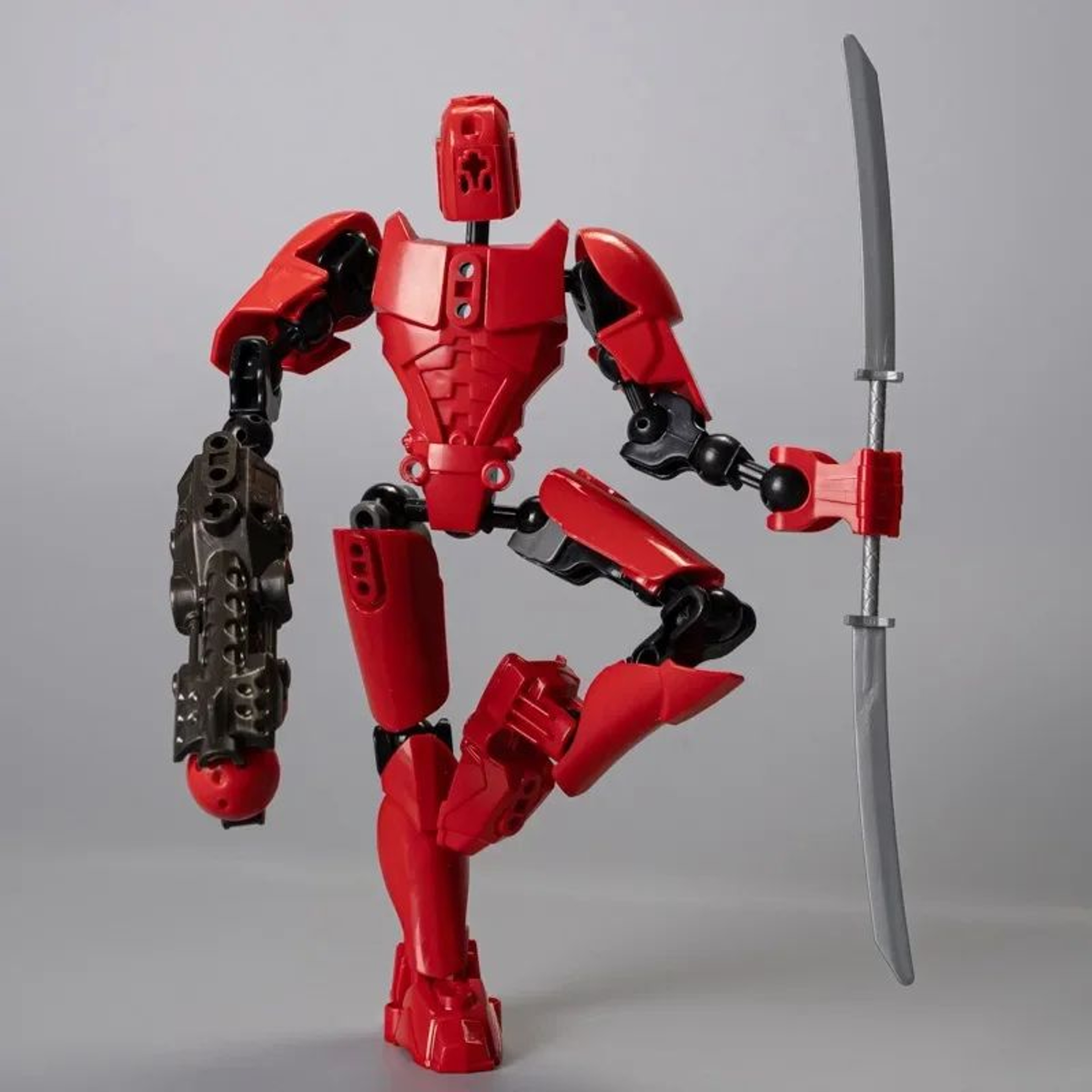 Dummy 13 Building Block Warrior  MultiJointed Poseable 3D Printed Mannequin Action Figure 1