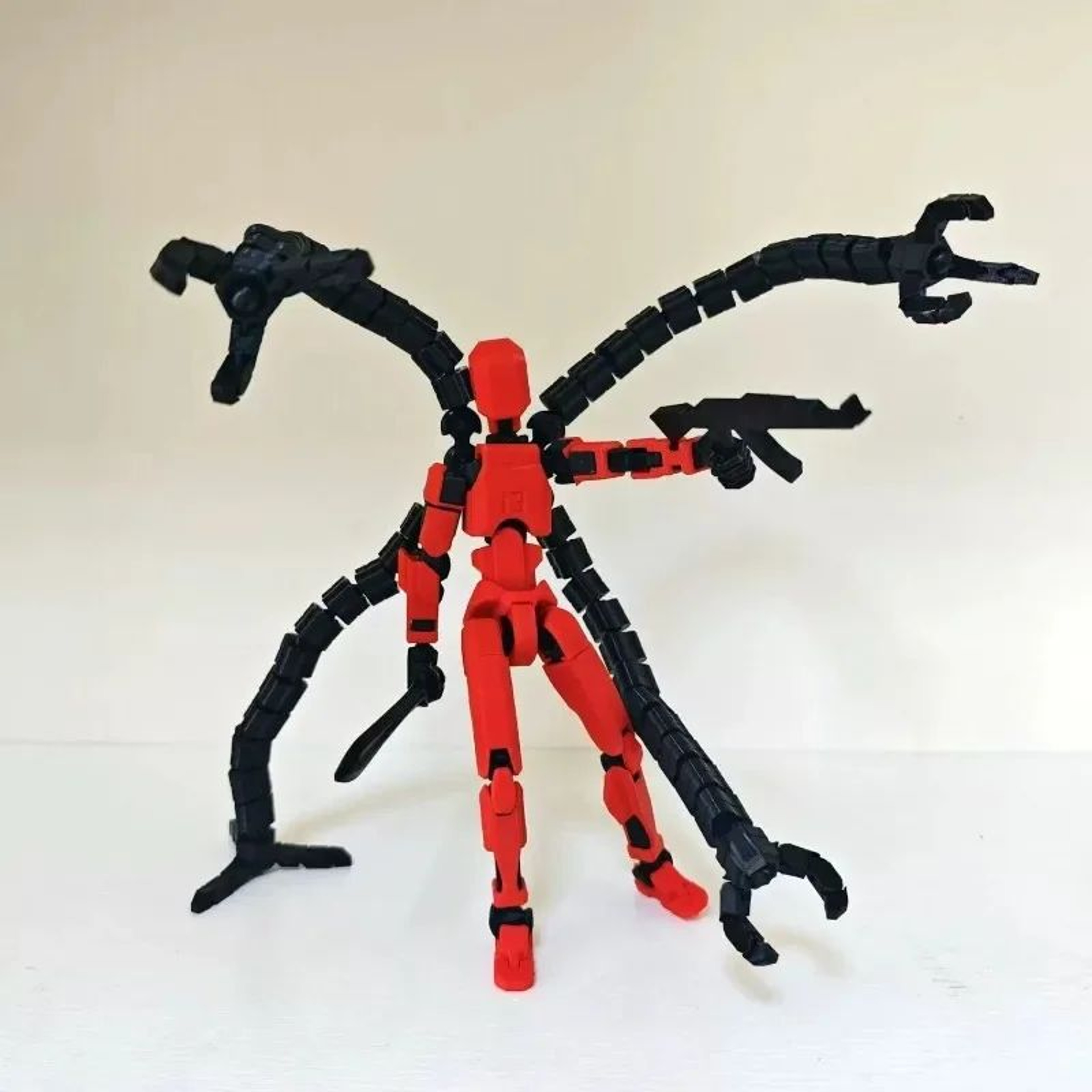 Titan 13 Poseable 3D Printed Action Figure  Articulated Robot Mannequin Toy For Creative Play  Disp 1