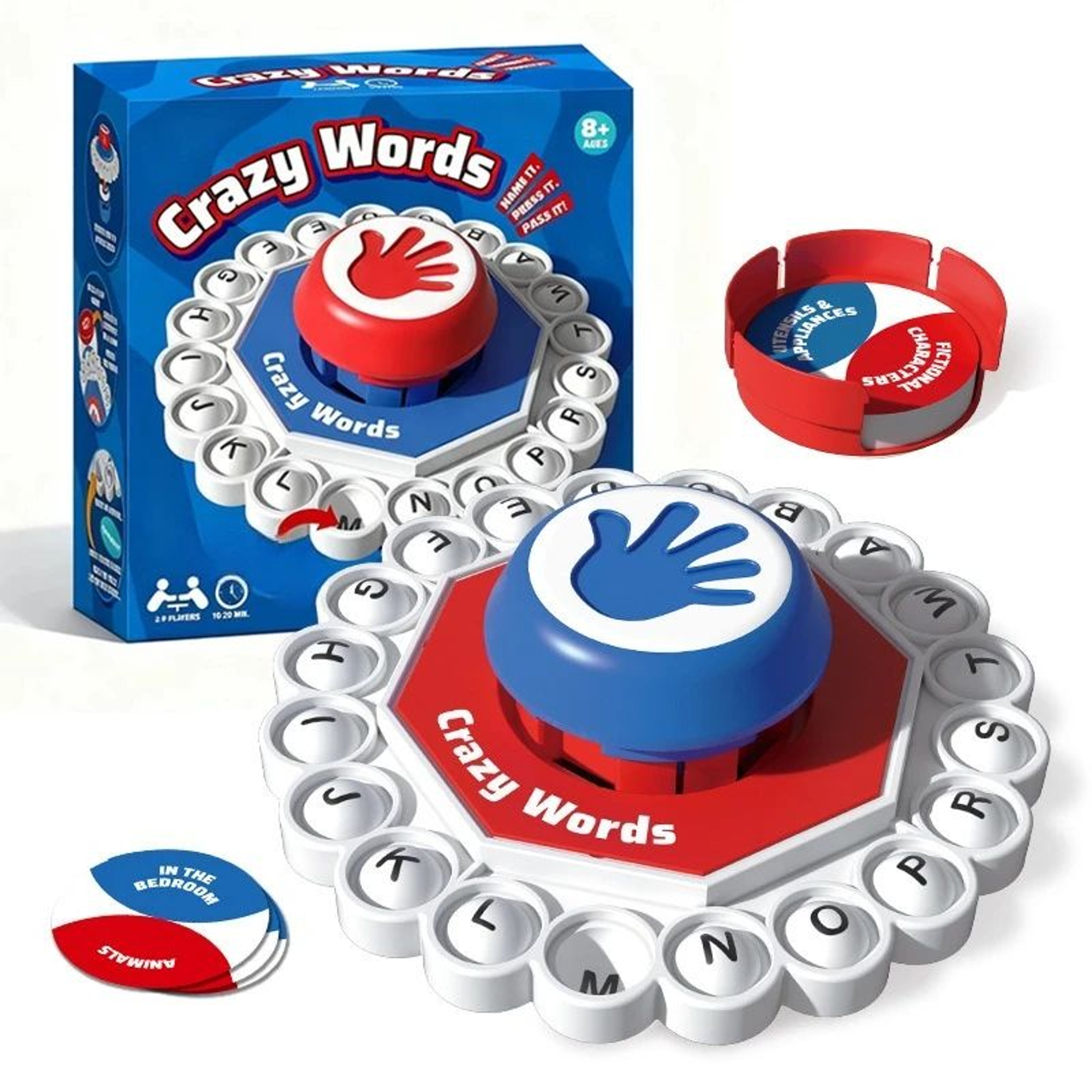 Crazy Words QuickThink Letter Pressing Word Game  FastPaced Family Board Game For Kids  Adults 1