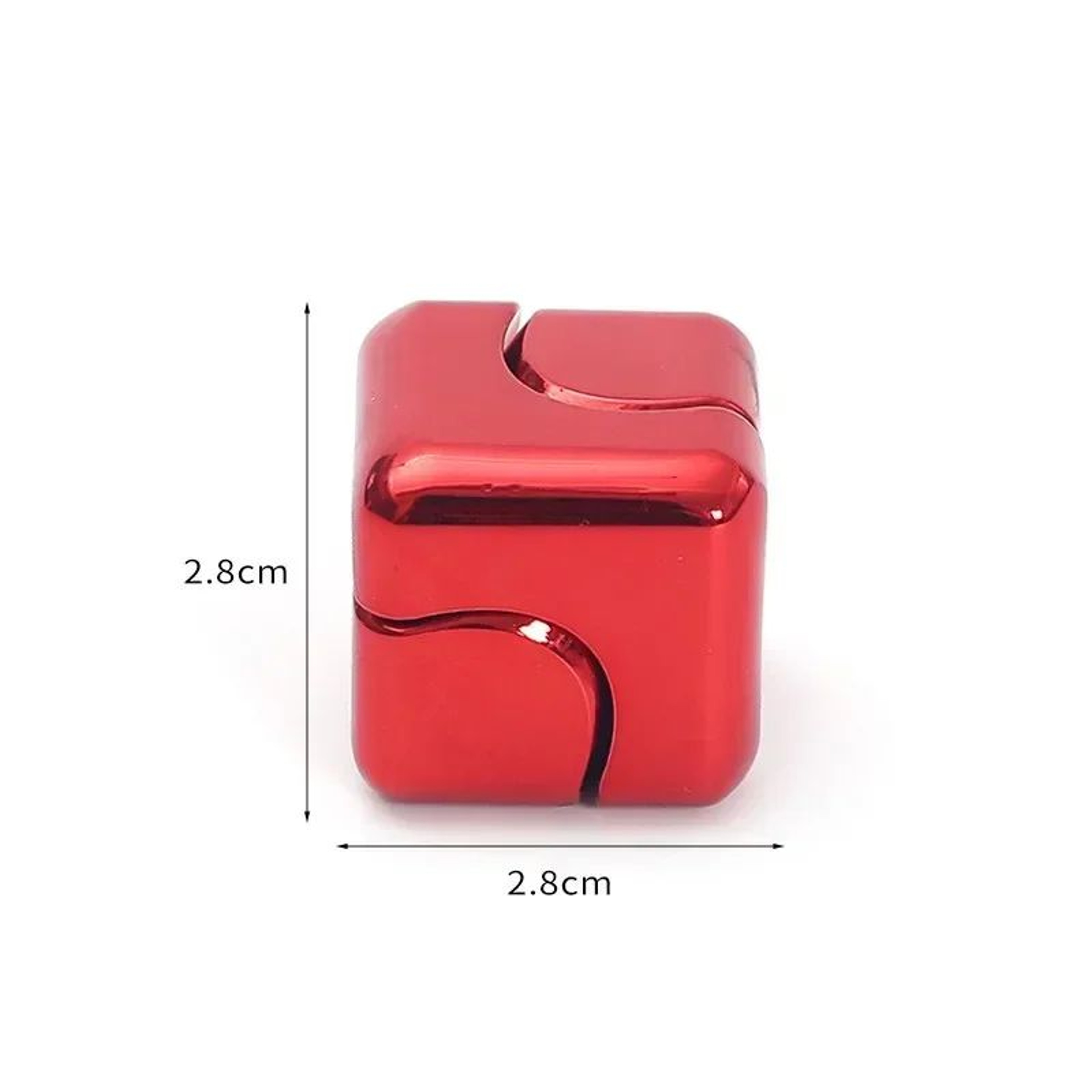 Metal Cube Fidget Gyroscope  Silent Bearing Spinner For Stress Relief  Focus 9