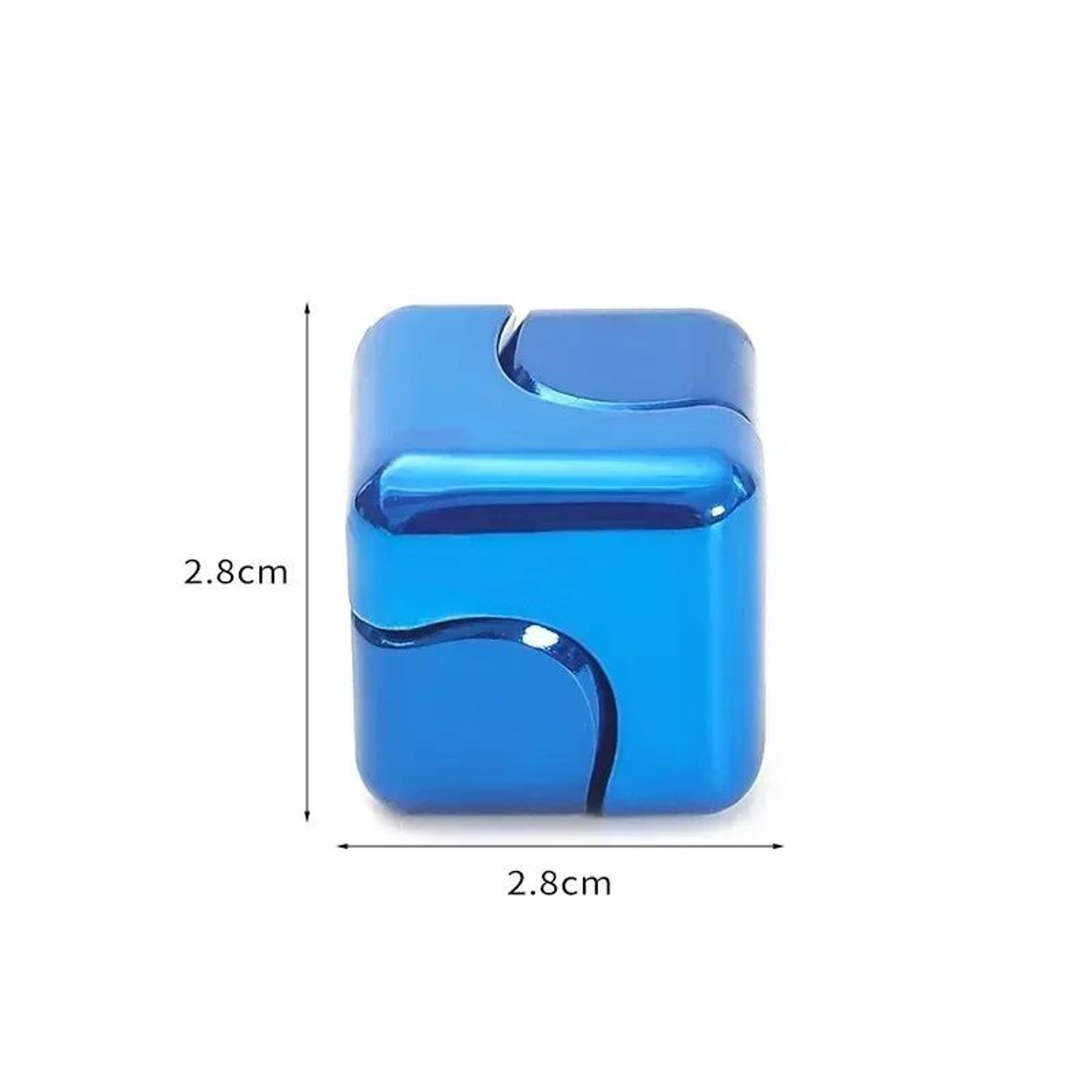 Metal Cube Fidget Gyroscope  Silent Bearing Spinner For Stress Relief  Focus 11
