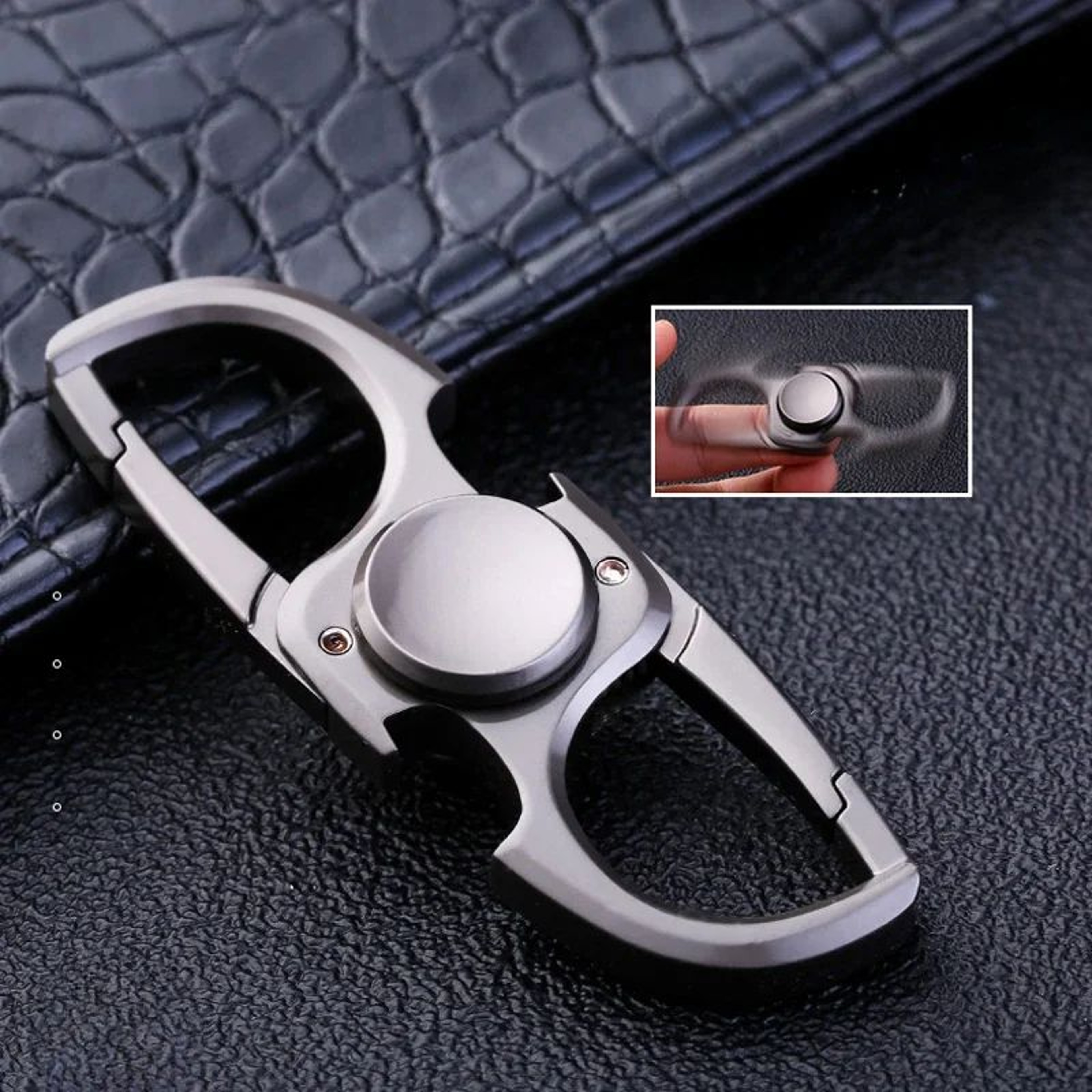 Fidget Spinner Keychain Bottle Opener  Metal EDC Fidget Spinner For Stress  Focus 0