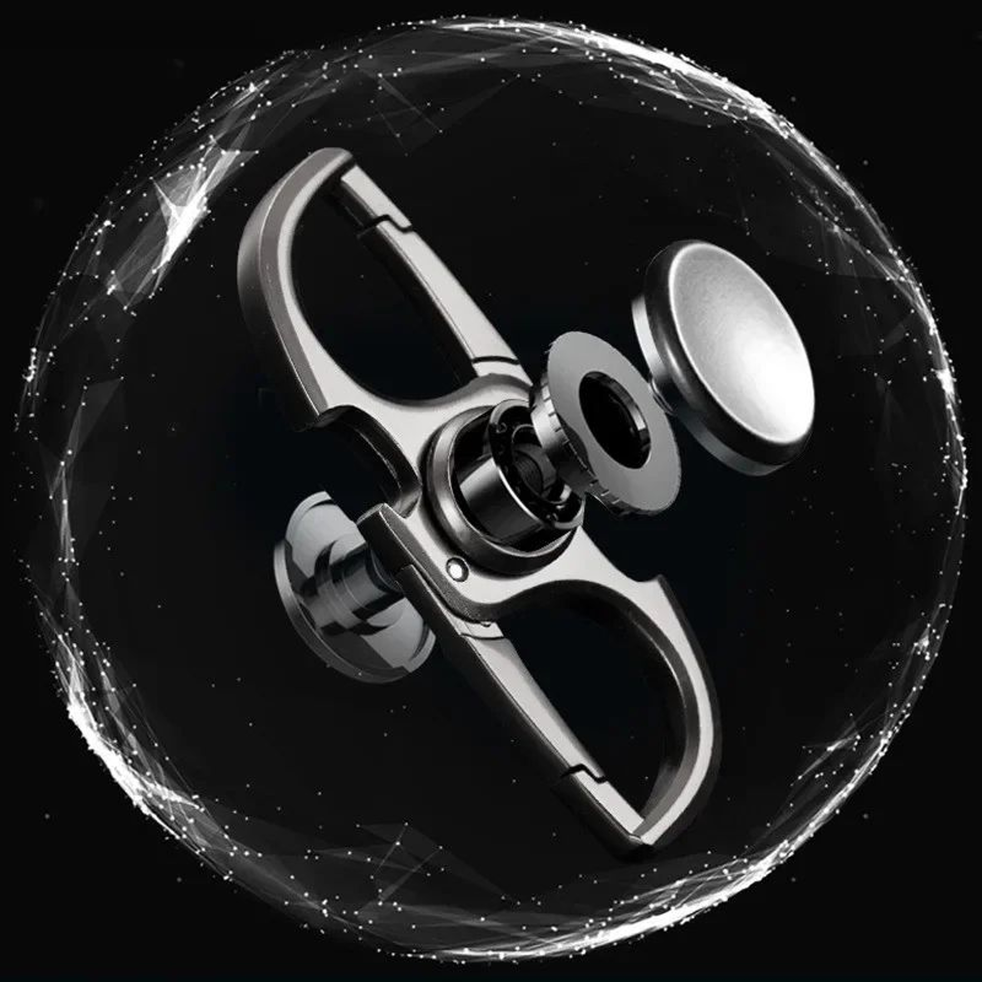 Fidget Spinner Keychain Bottle Opener  Metal EDC Fidget Spinner For Stress  Focus 2