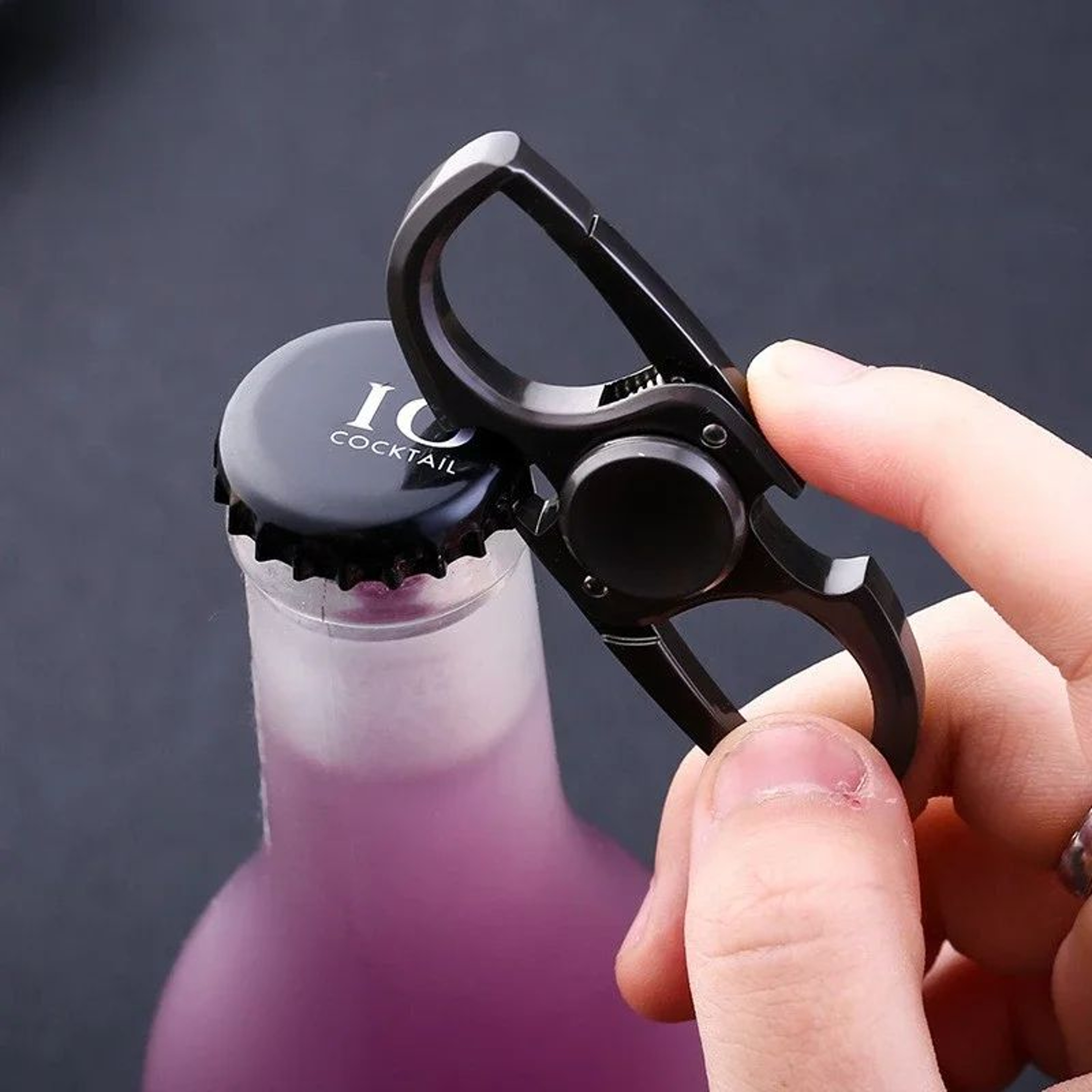 Fidget Spinner Keychain Bottle Opener  Metal EDC Fidget Spinner For Stress  Focus 3