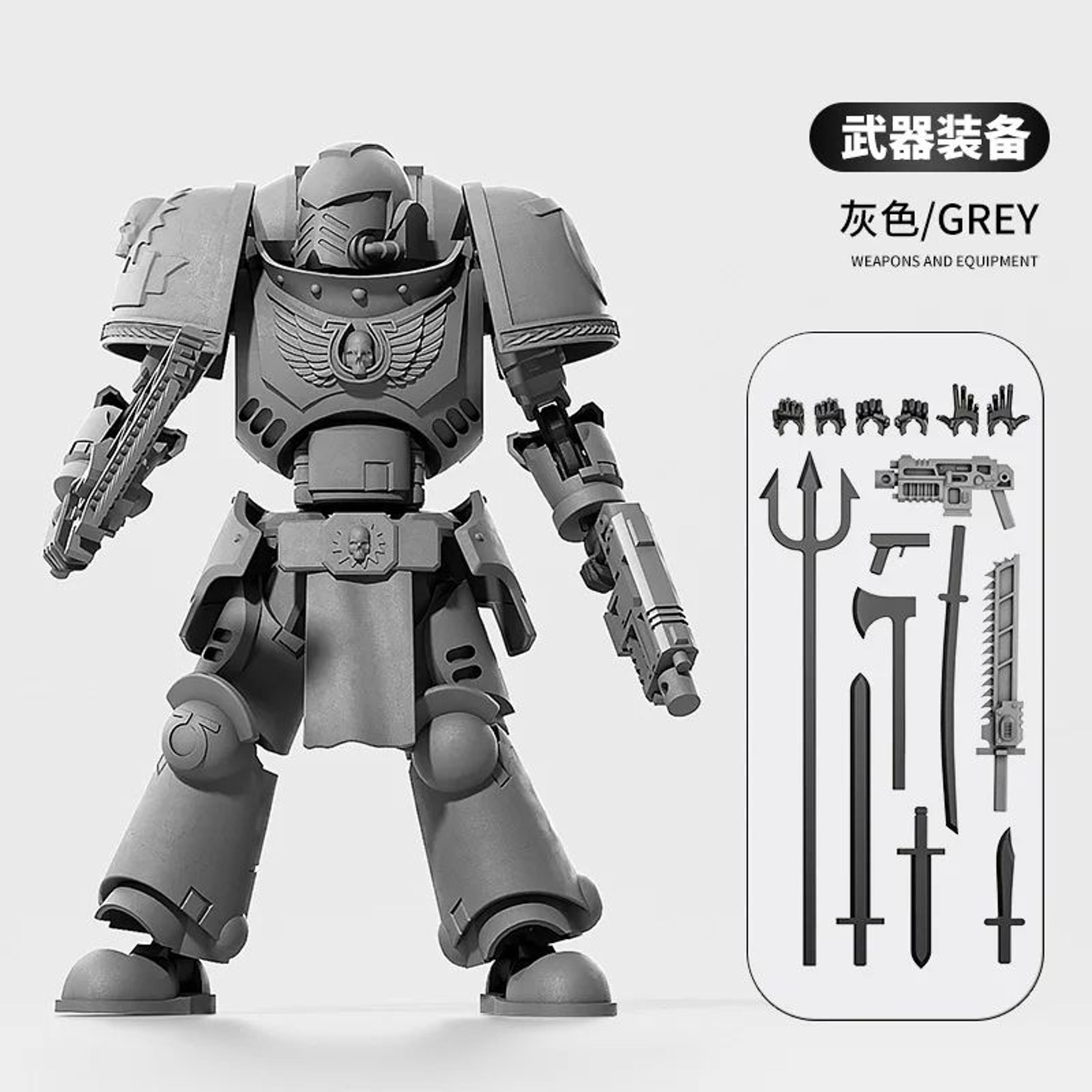 3D Printed MultiJointed Warrior Action Figure DIY Model Kit With Weapons  Poseable Robot Desk Toy 8