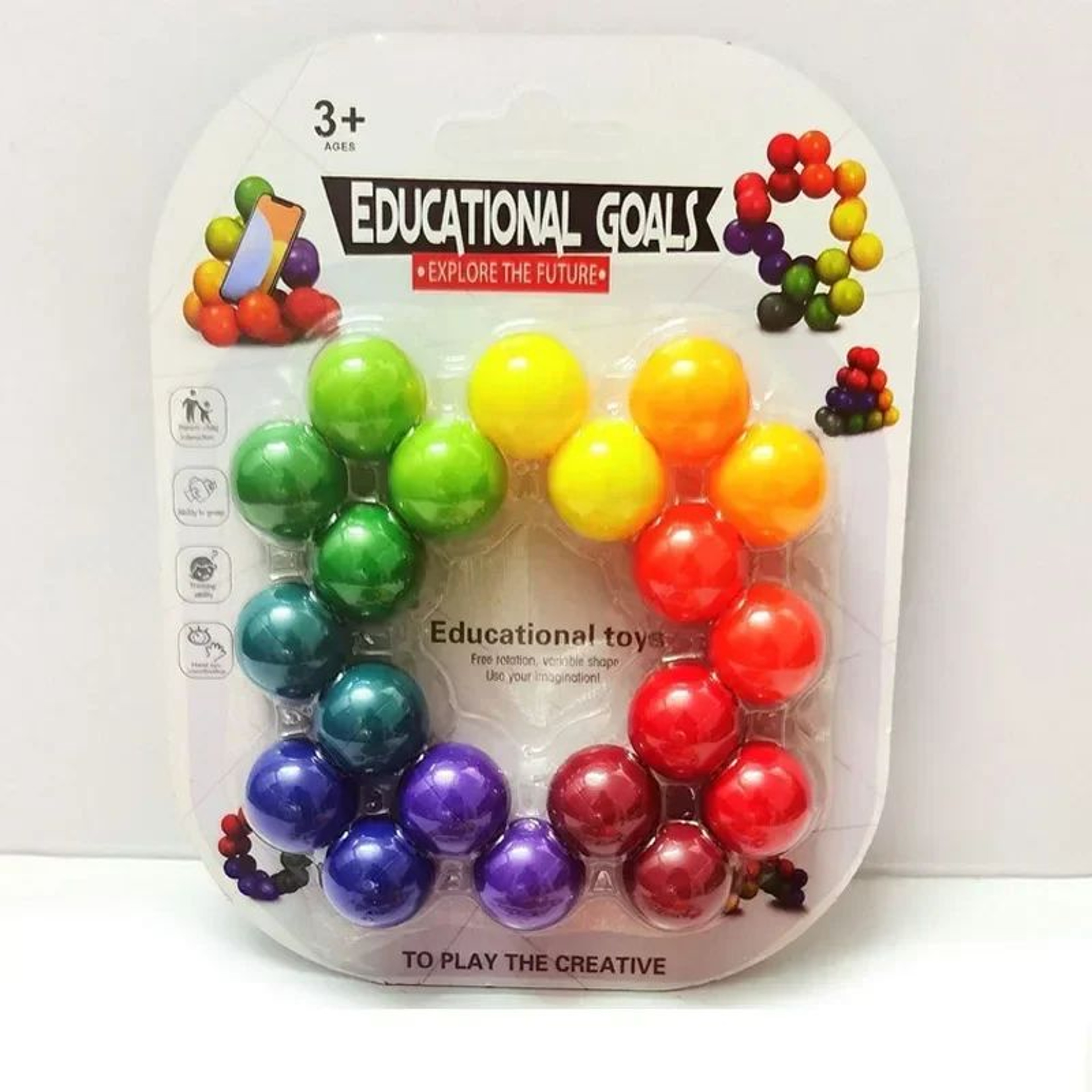 3D Rotating Sensory Fidget Ball  Stress Relief Toy For Focus Anxiety  Calm 6