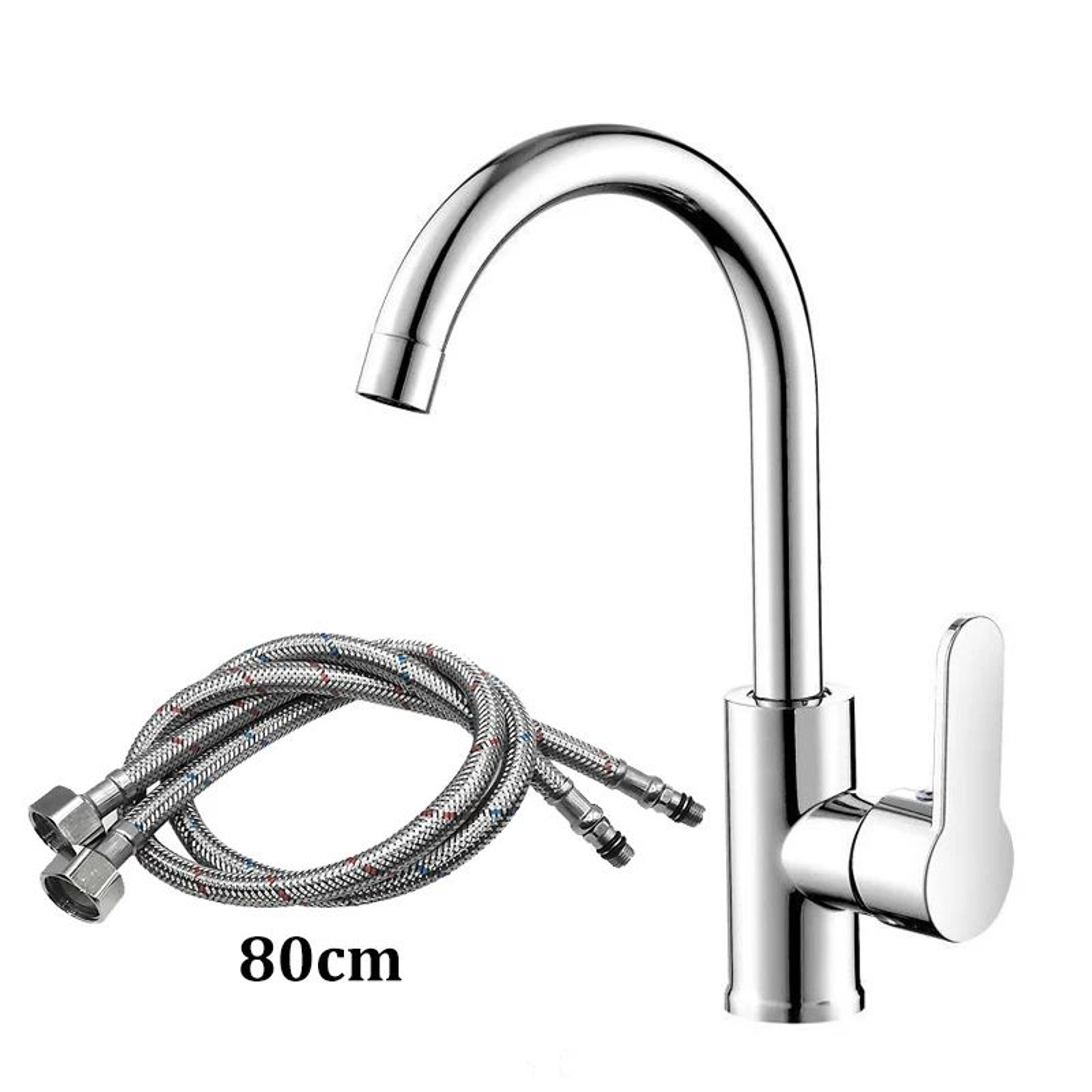Stainless Steel Hot  Cold Kitchen Faucet With SplashProof Sprayer  Single Handle Sink Mixer 8