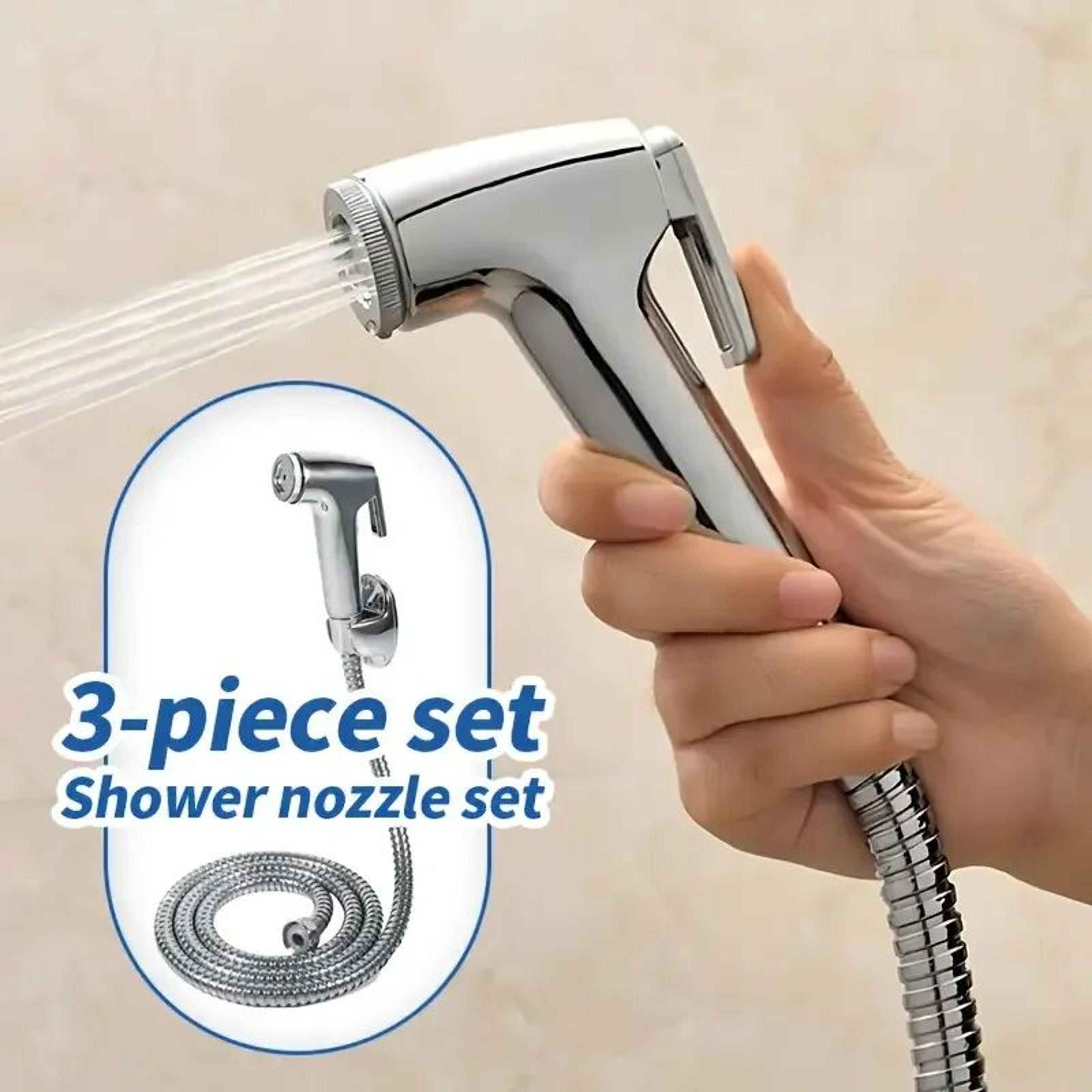Handheld Bidet Sprayer Set With Hose  Holder  Toilet Spray Gun For Hygiene Diaper  Bathroom Cleanin 0