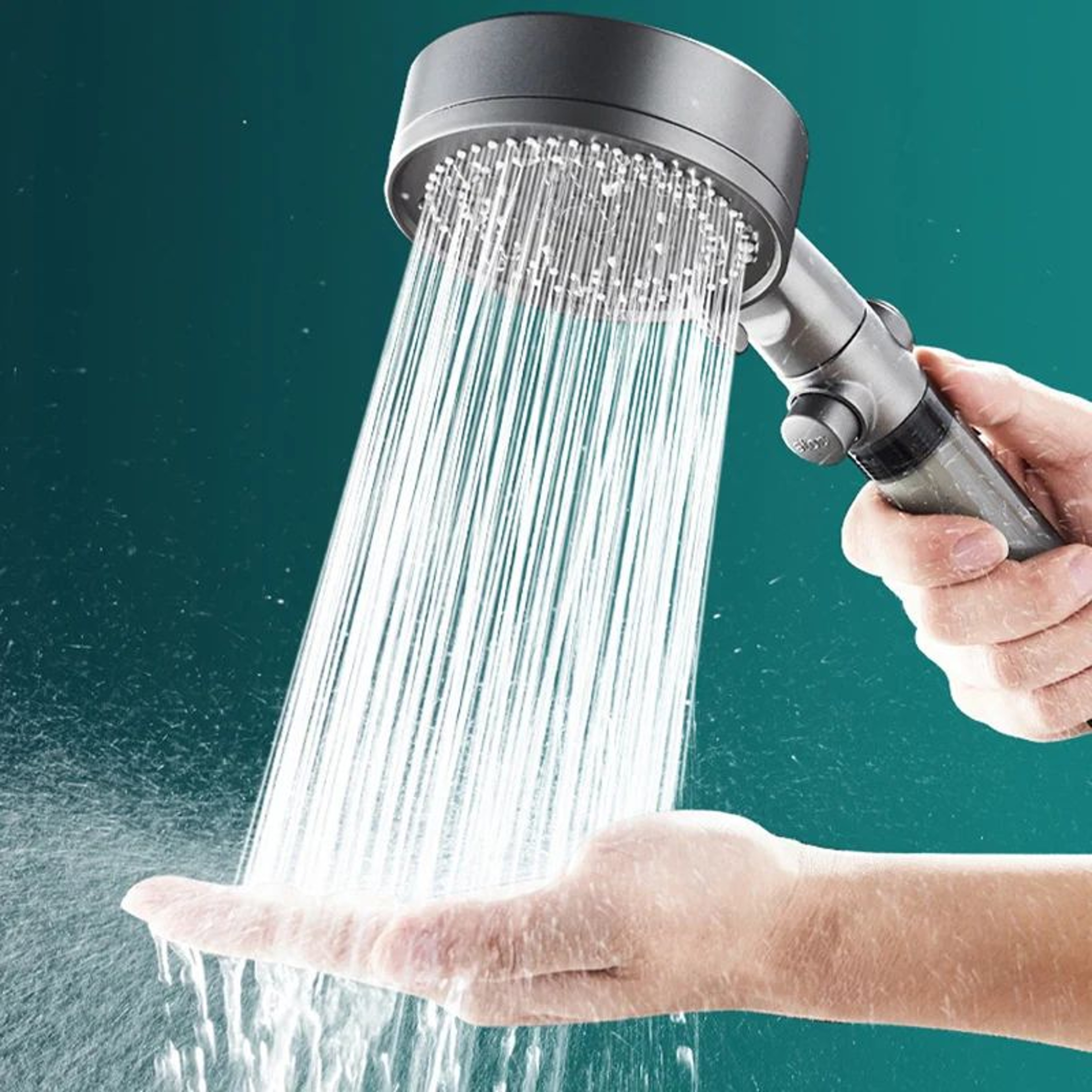 High Pressure Shower Head With Filter  5 Spray Modes Handheld Shower Head With PP Cotton Filter For 3
