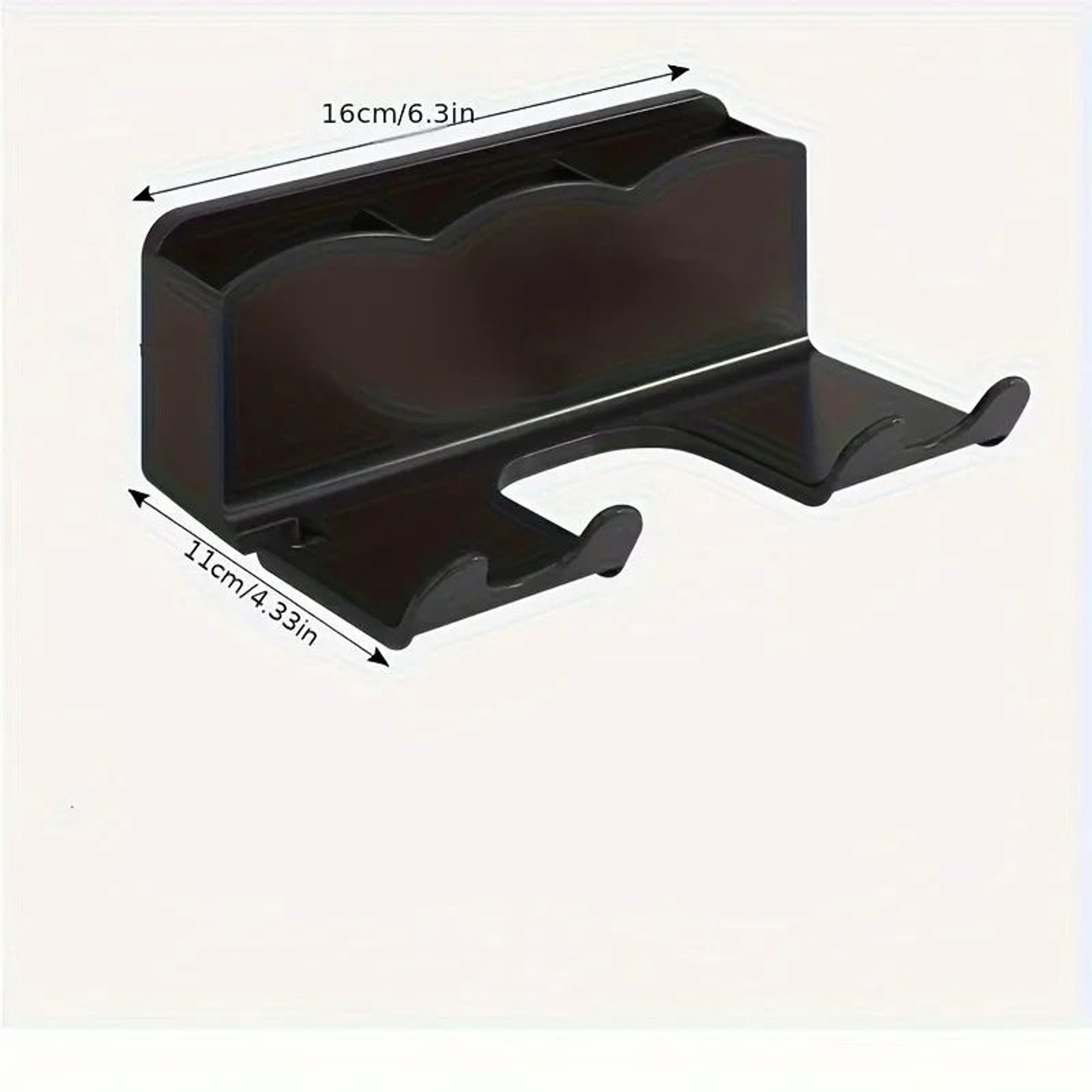 NoDrill Wall Mounted Hair Dryer Holder With Storage Rack  SpaceSaving Bathroom Organizer 2