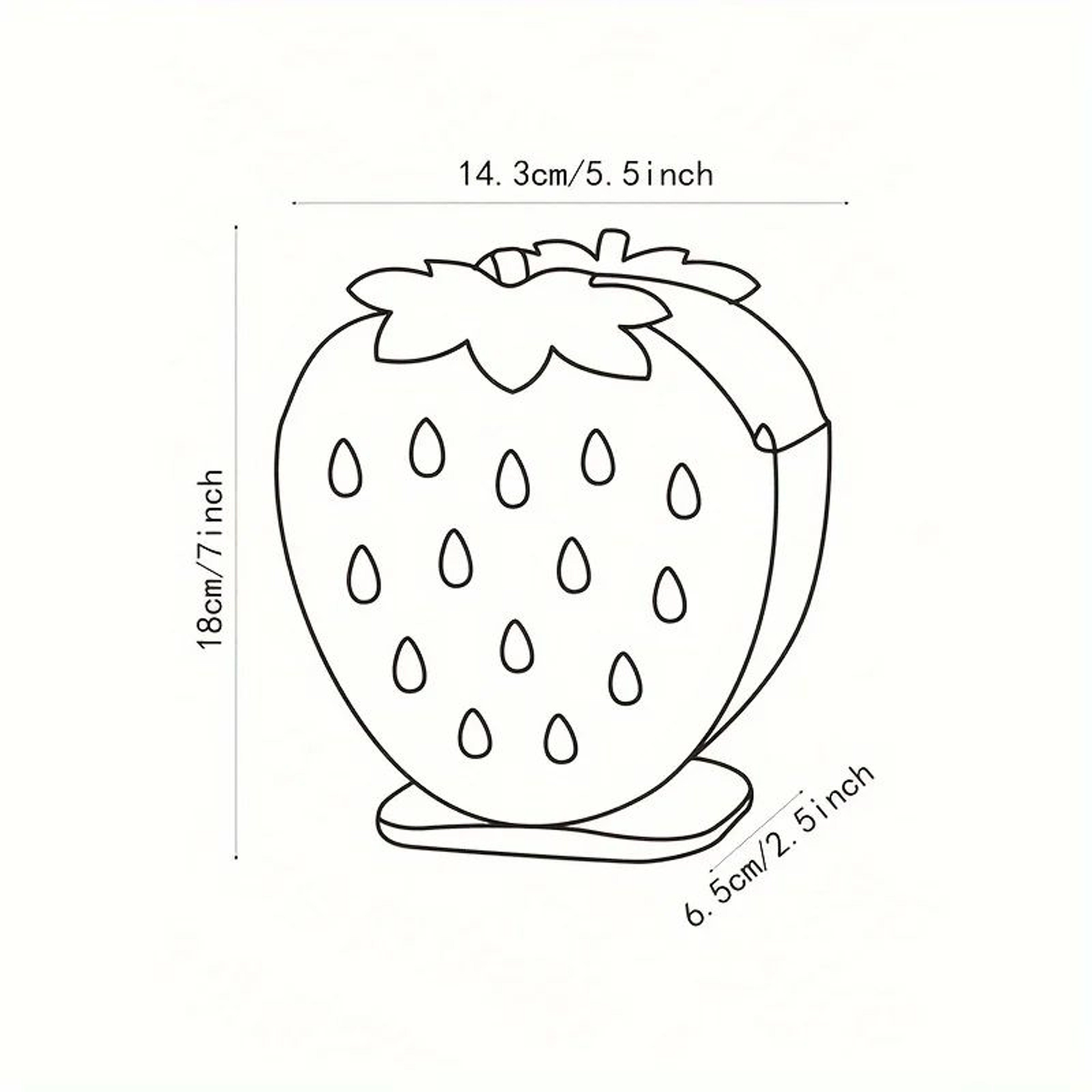 Strawberry Kitchen Utensil Holder With Drainage  Cute Countertop  Sink Caddy Organizer 2