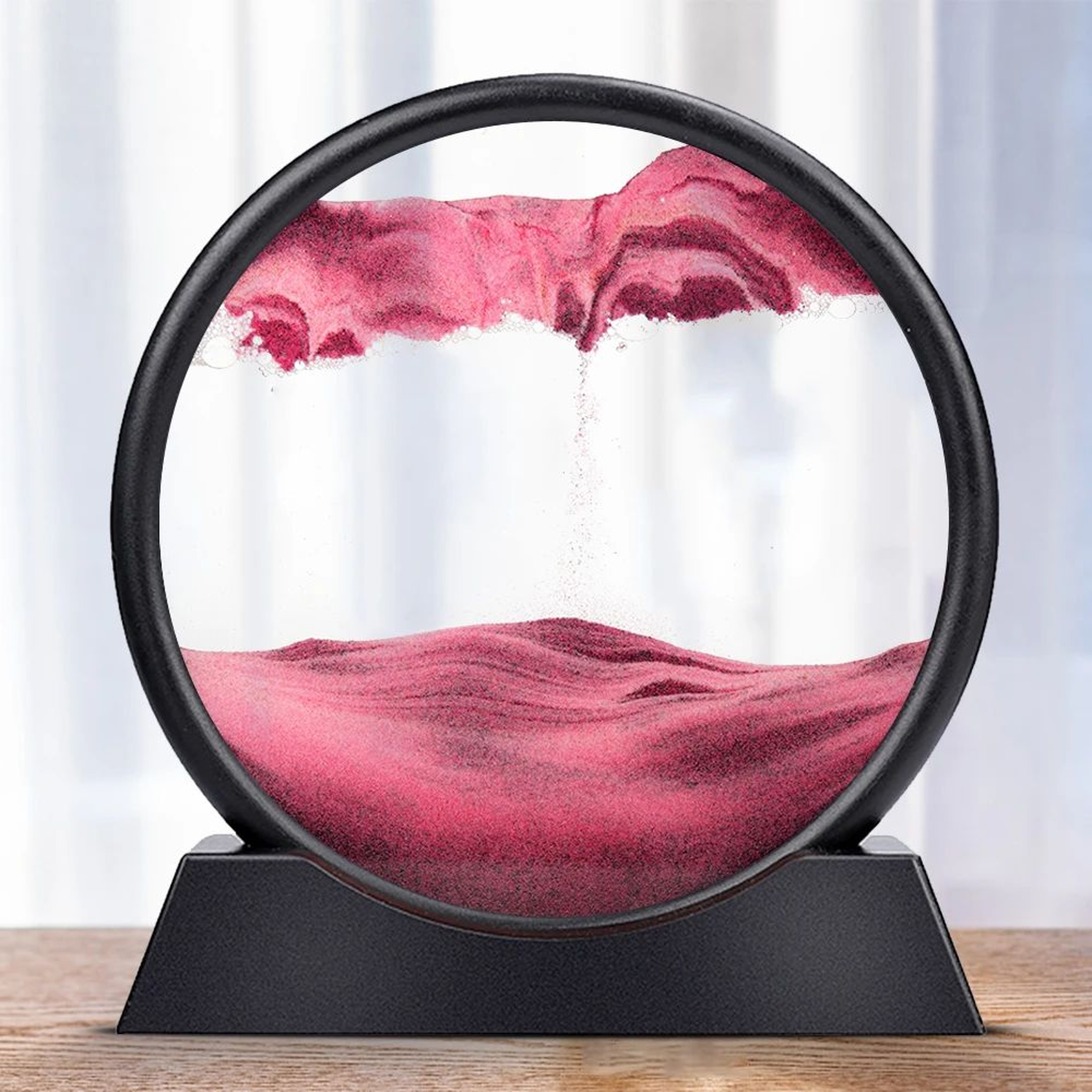 Deep Sea Moving Sand Art Picture  Round Glass 3D Sandscape In Motion Frame 7  12 6