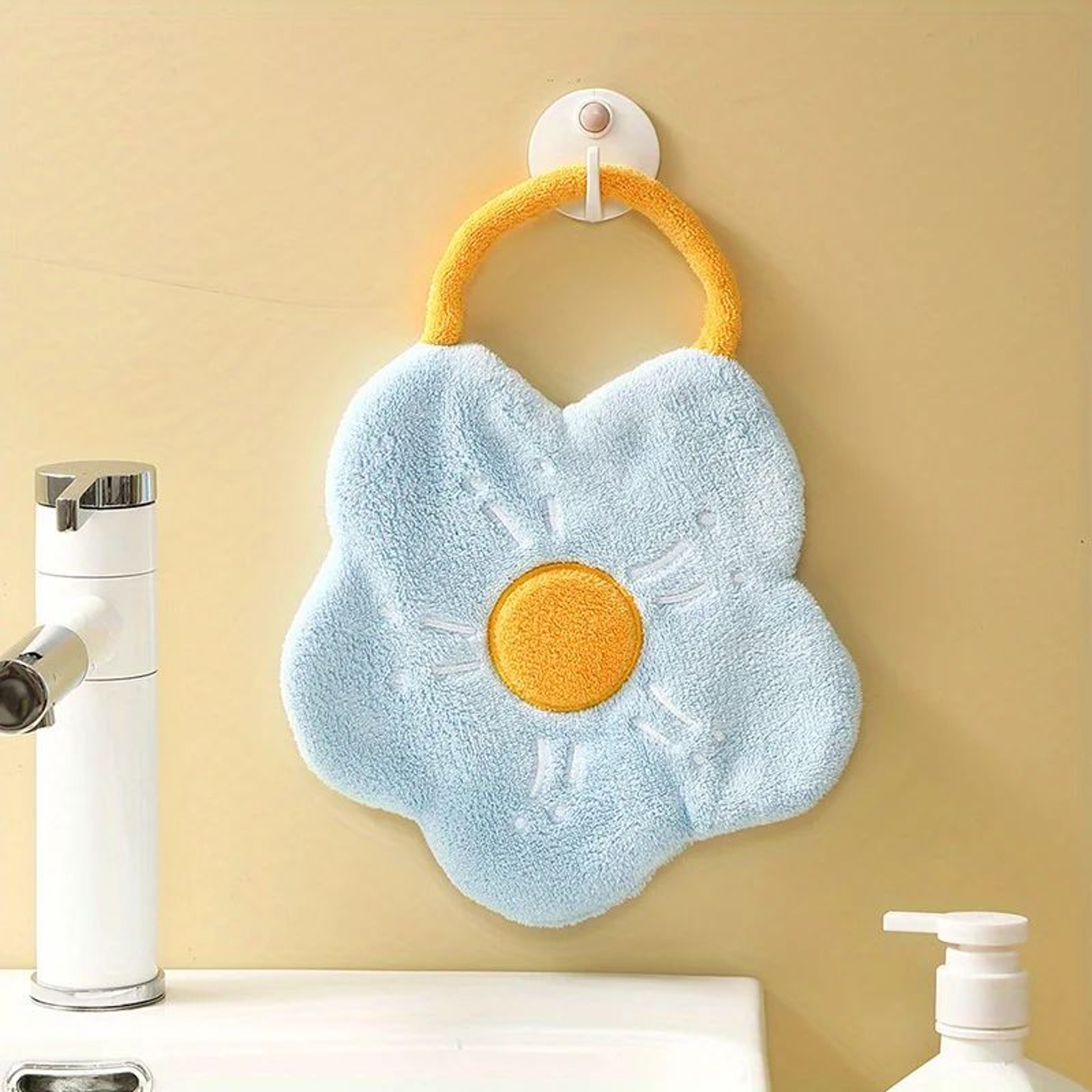 Flower Hanging Hand Towel  Soft QuickDry Kitchen Hand Towel With Absorbent Design 8