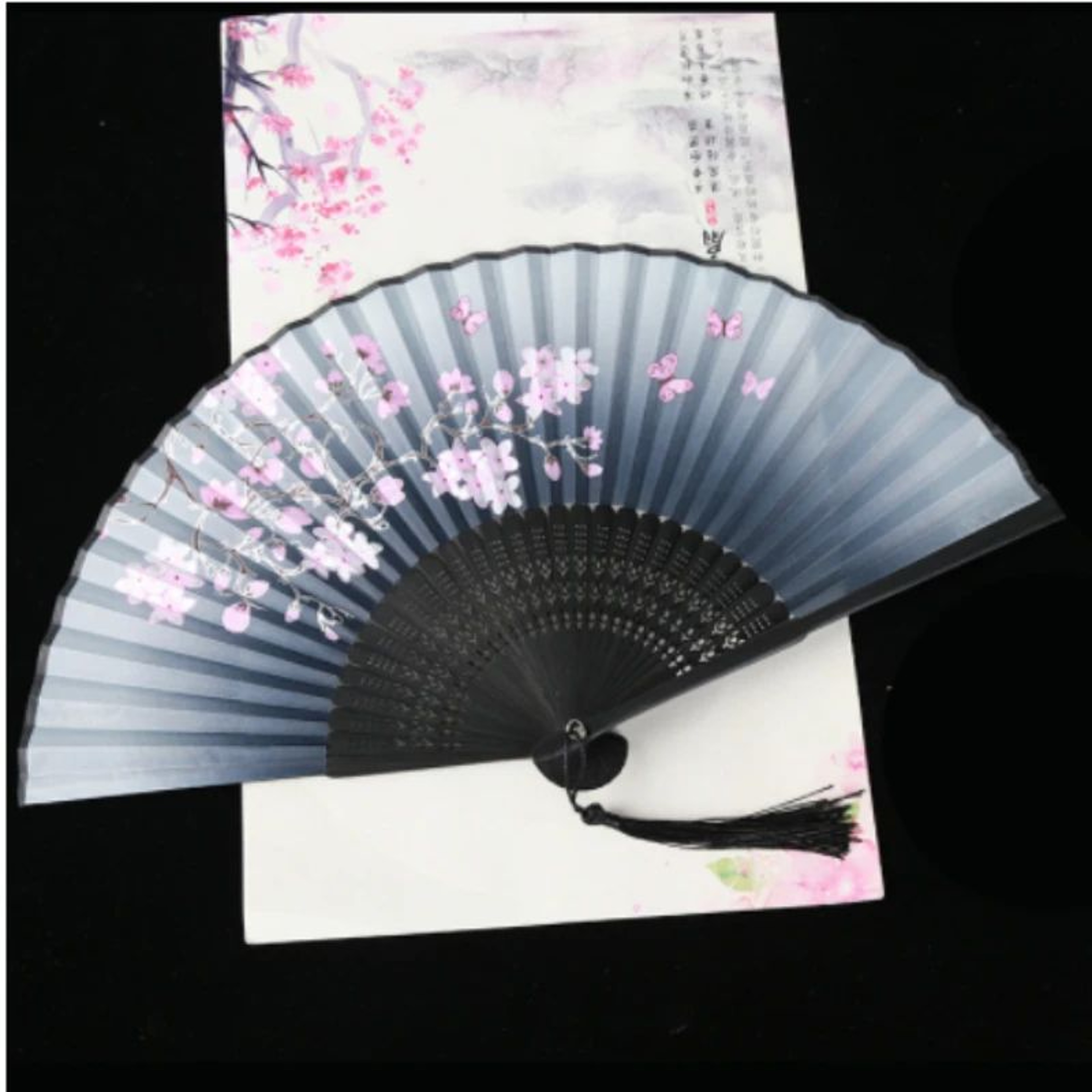 Retro Japanese Folding Fan  Elegant Japanese Folding Fan For Women Dance  Home Decor 4