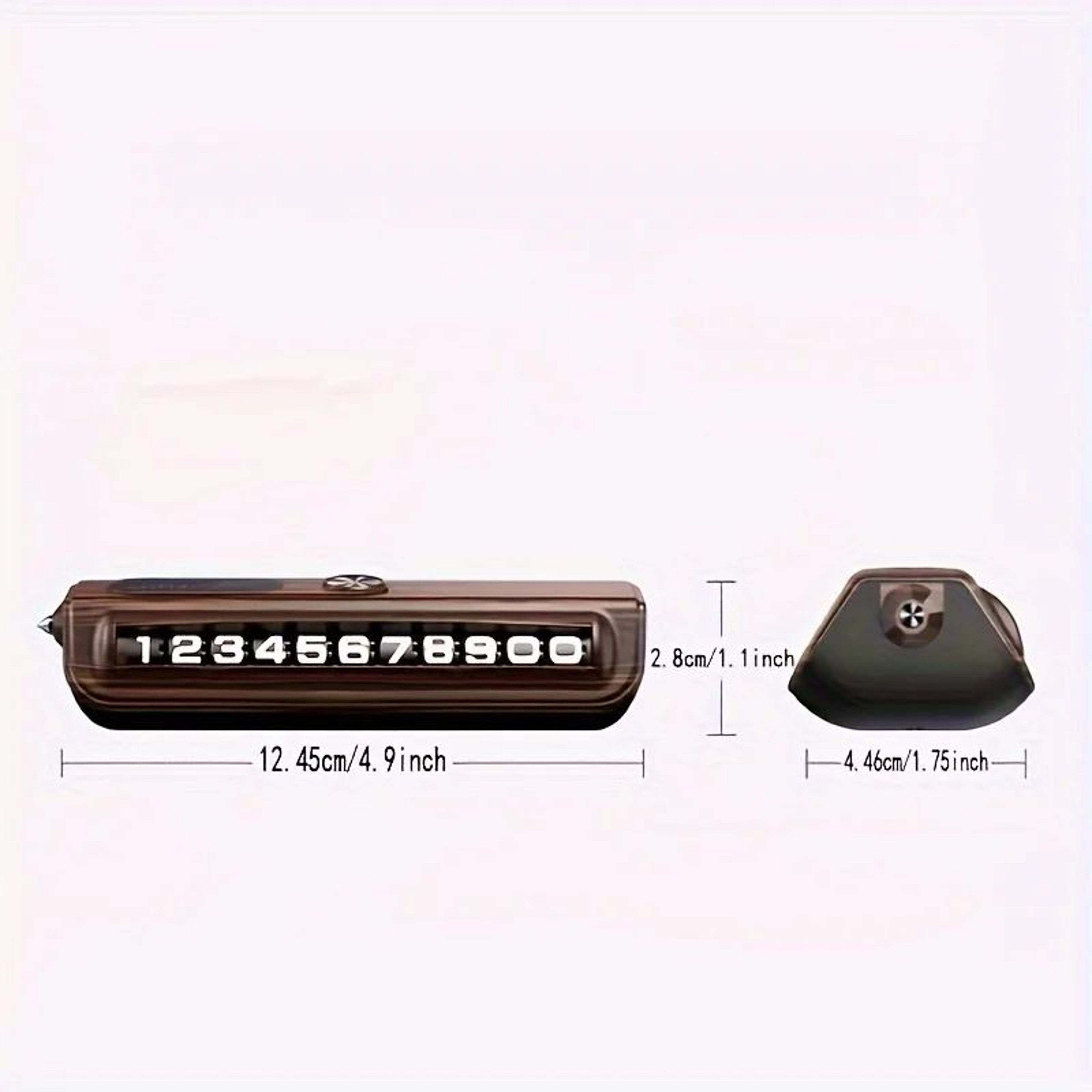 Temporary Parking Number Plate With Hidden Car Phone Number Card Dashboard Phone Holder  Emergency  5