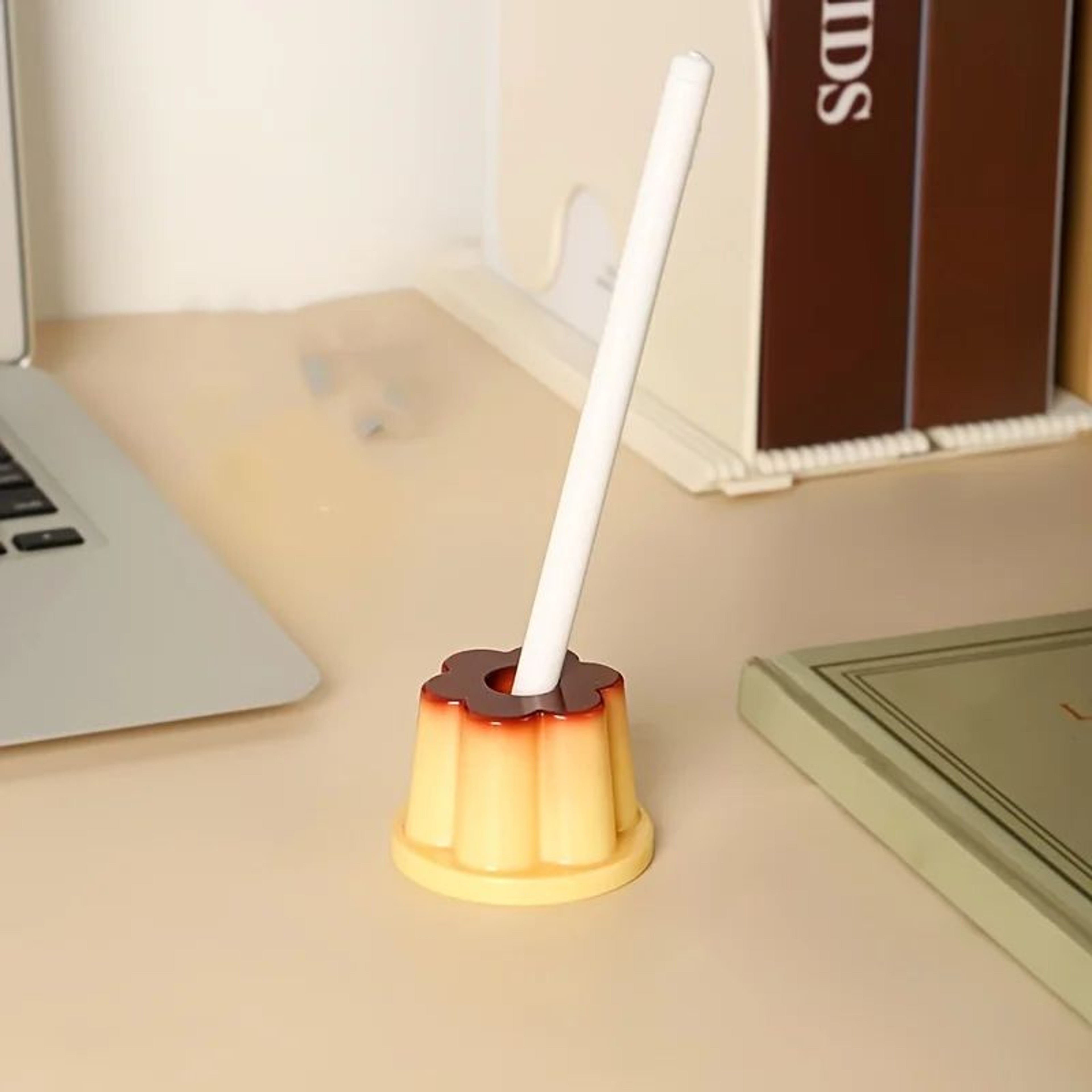 Charming Pudding Pen Holder Cute Desk Organizer  Kawaii Office Desk Accessory Gift 1