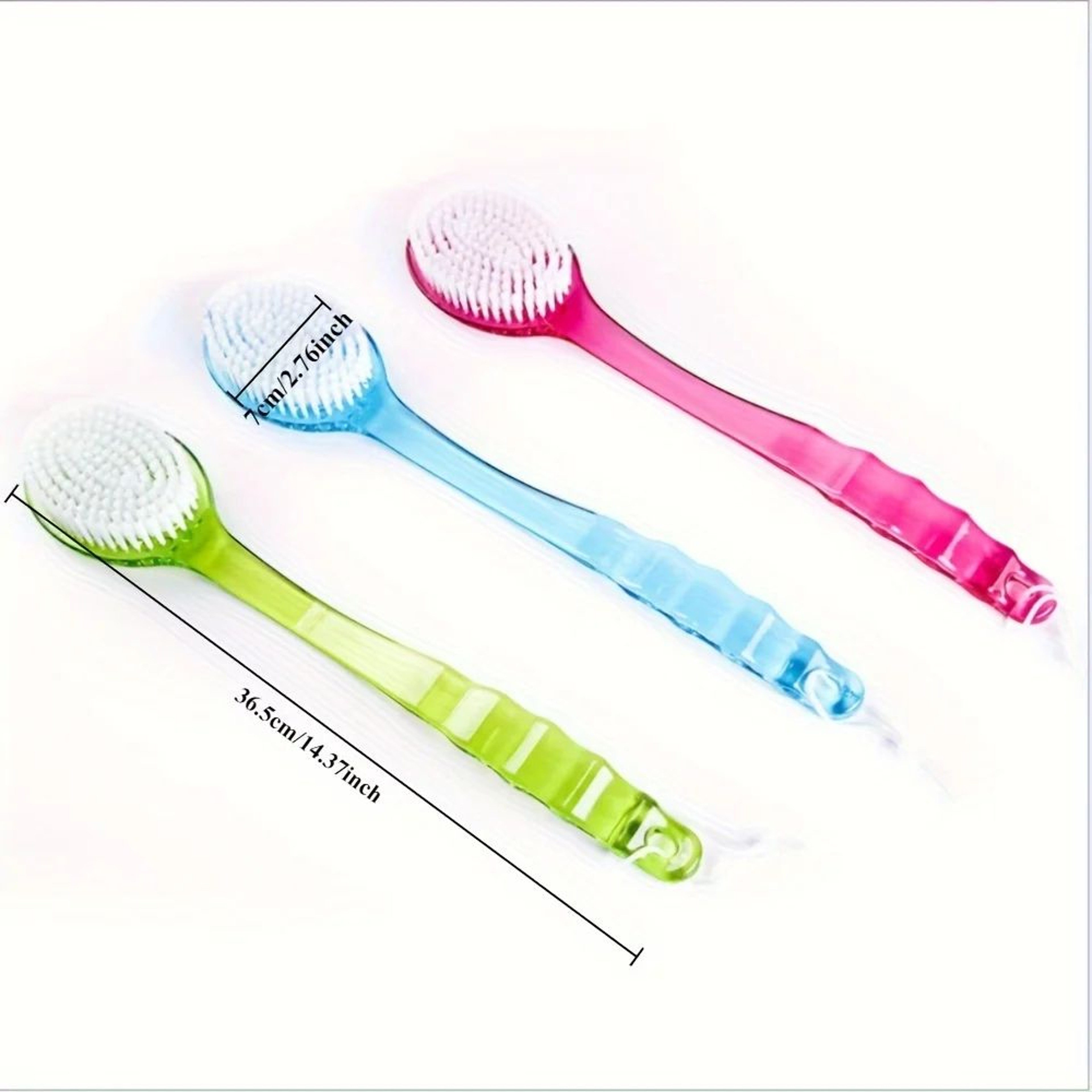 Long Handle Shower Brush Back Scrubber  Exfoliating Body Brush For Deep Clean 0