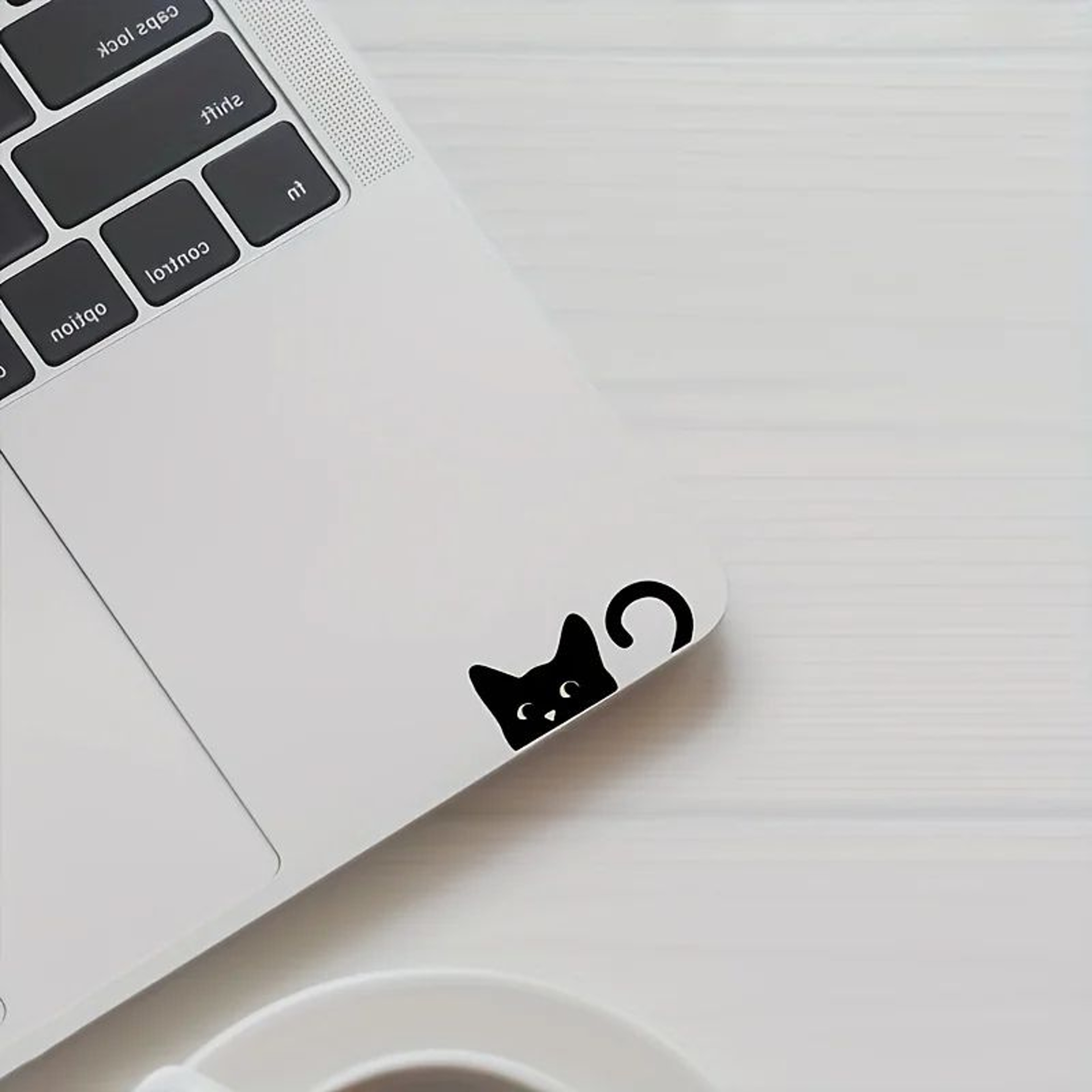 Peeking Cat Car Mirror Stickers 4Pack Waterproof Vinyl Funny Decals For Rearview Mirrors  Windows 2