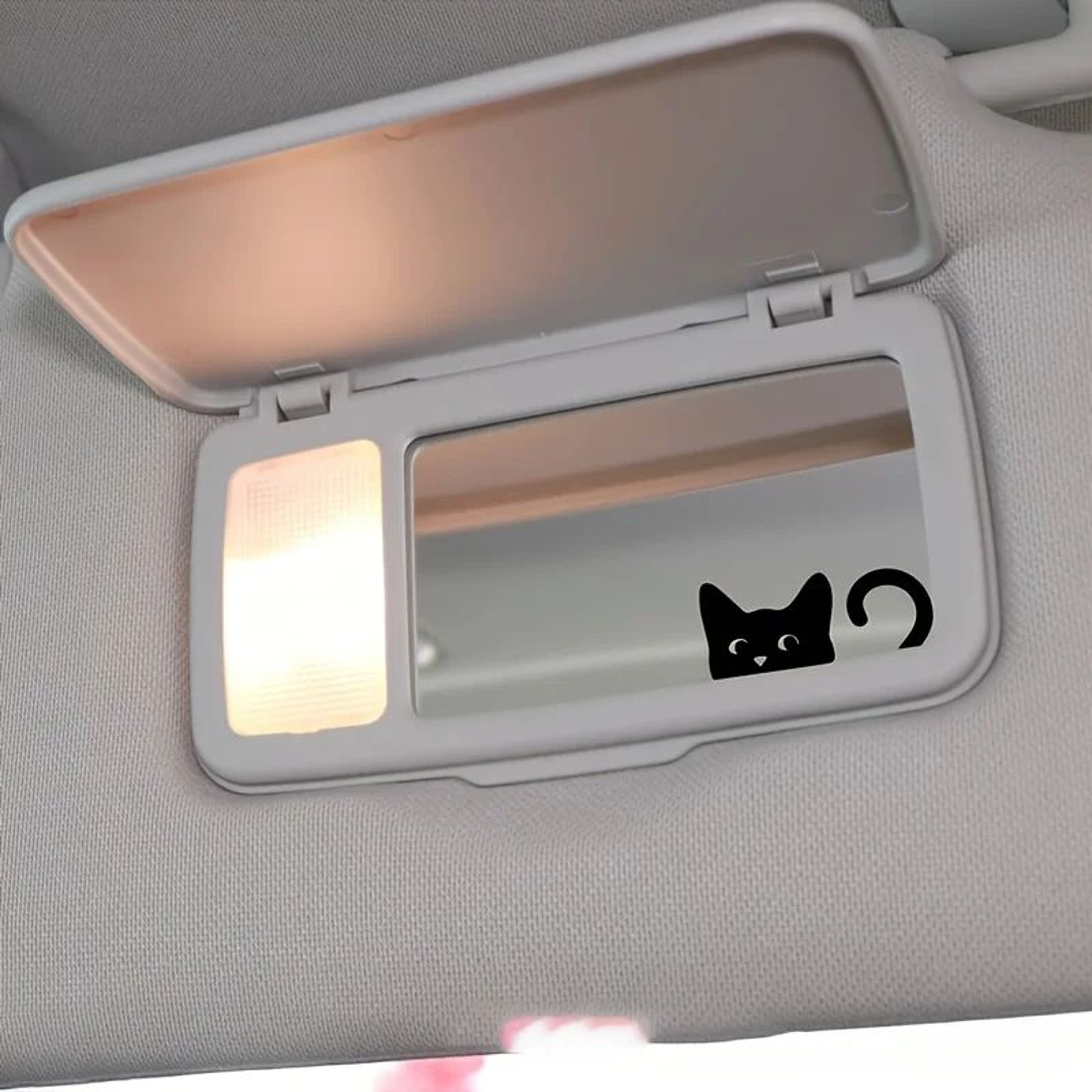 Peeking Cat Car Mirror Stickers 4Pack Waterproof Vinyl Funny Decals For Rearview Mirrors  Windows 3