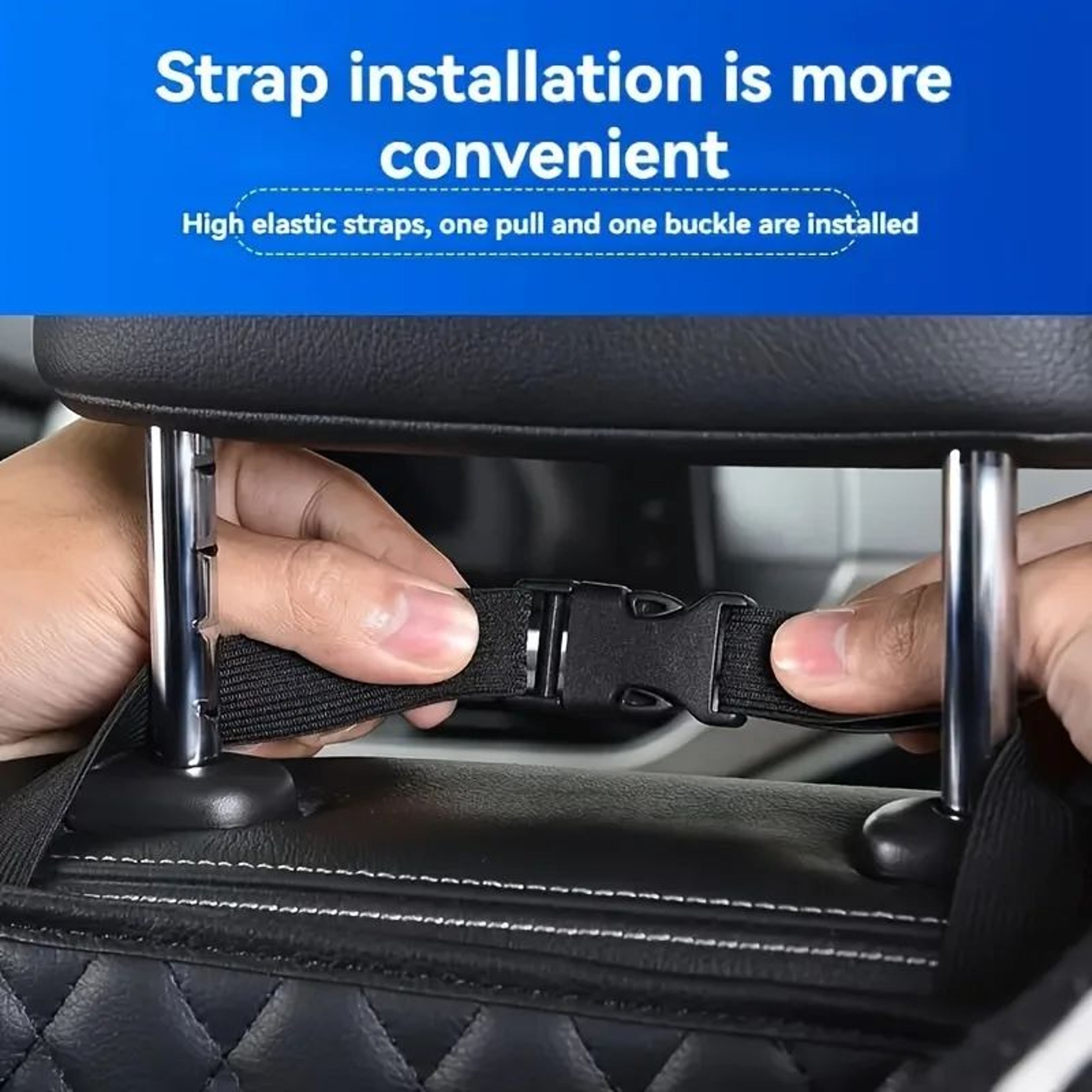 5in1 Car Seat Back Organizer Storage Box With Cup Holders Tissue Holder Phone Pocket  Hooks 5
