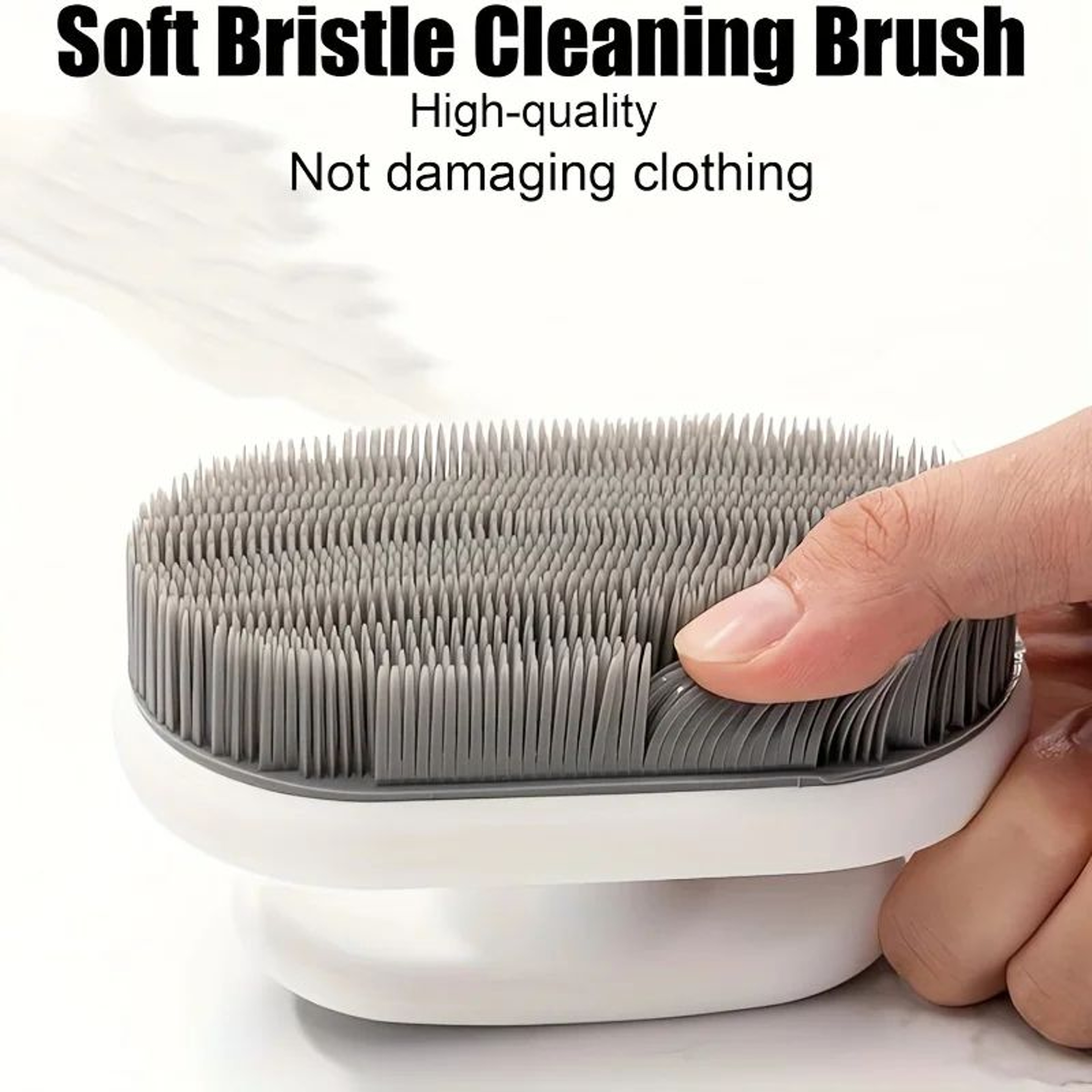 SoftBristle NonShedding Shoe  Laundry Cleaning Brush PE Bristles PP Handle 2