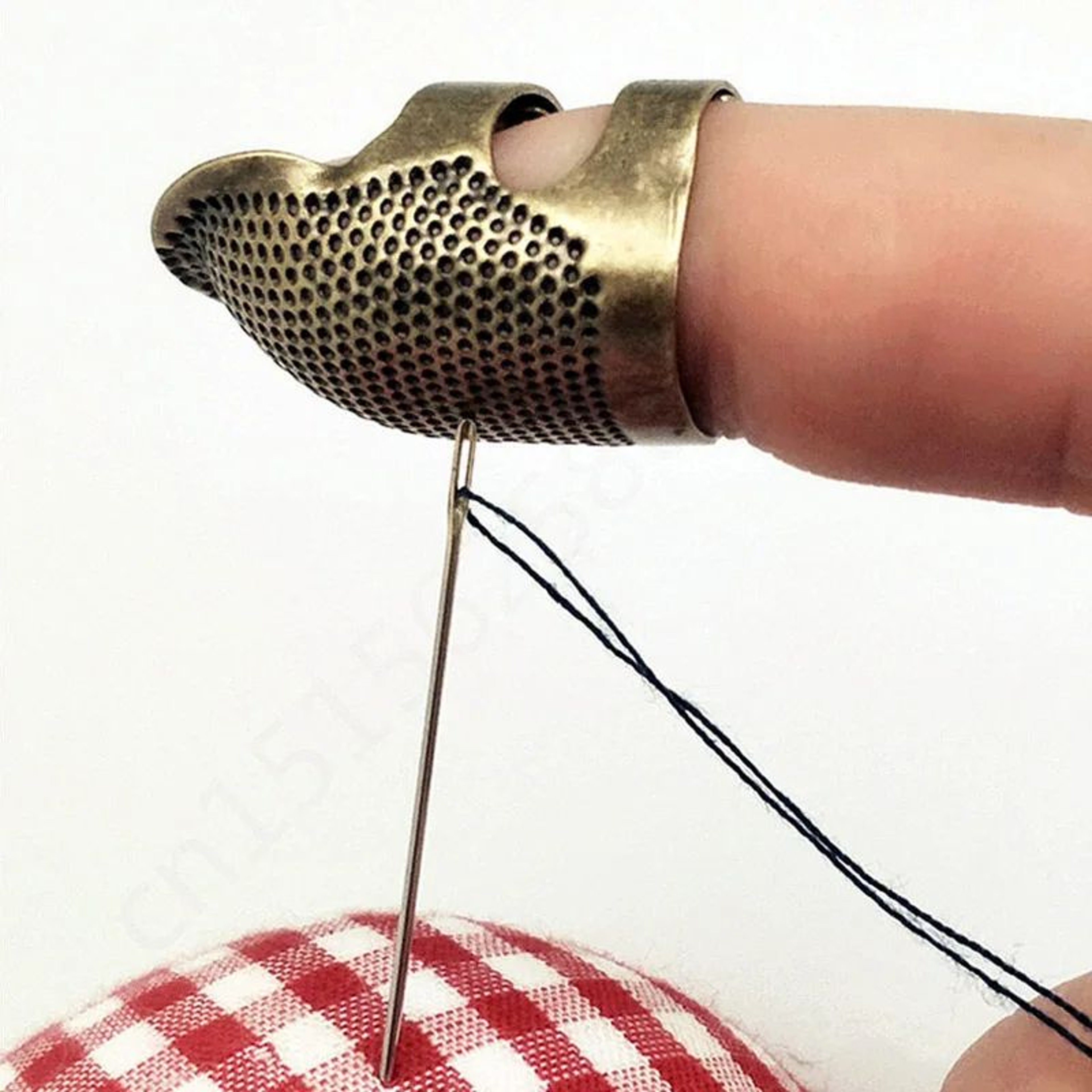 Vintage Adjustable Sewing Thimble Ring  Finger Protector For Sewing Embroidery  Hand Stitching 2