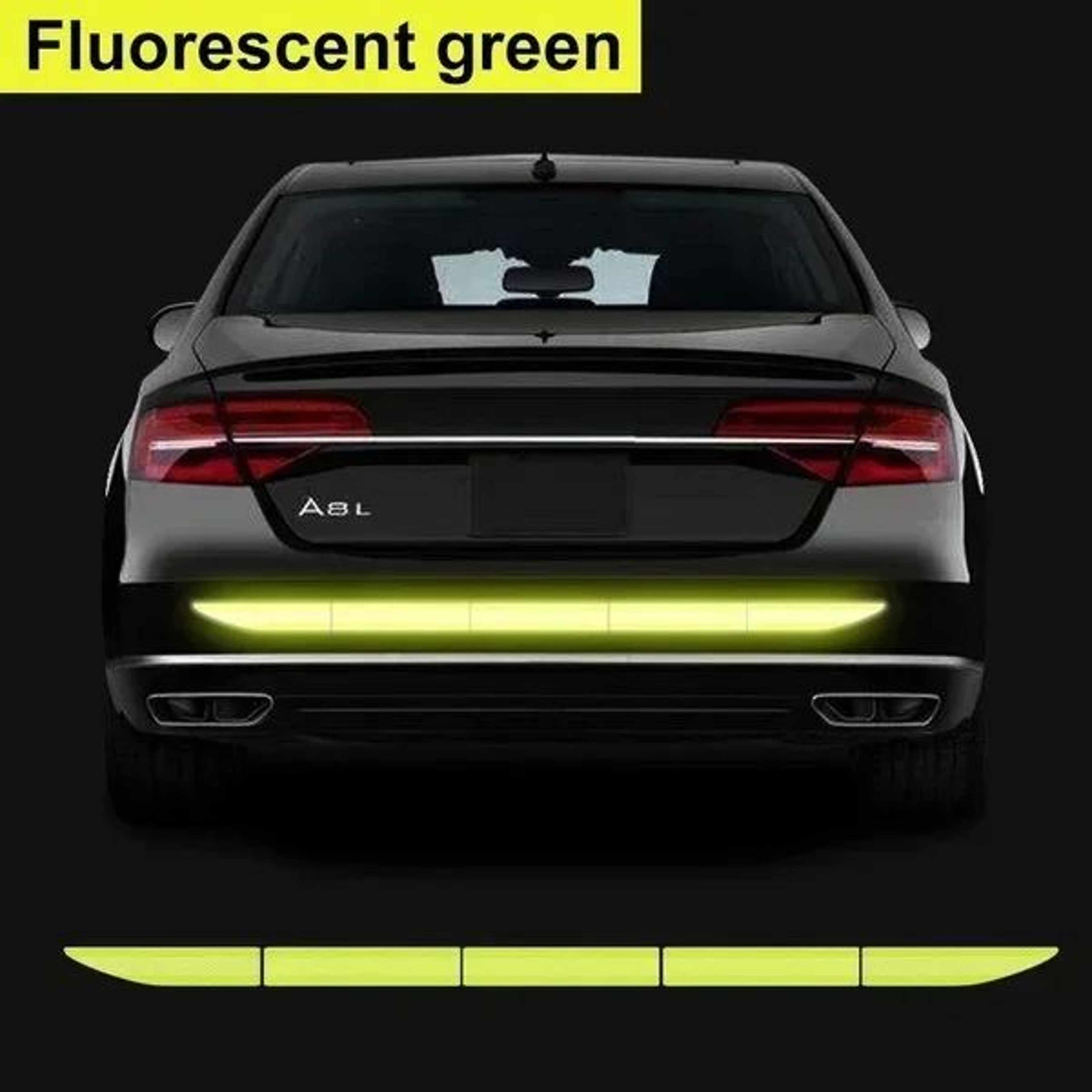 HighVisibility Reflective Warning Tape Sticker For Cars  AntiCollision Safety Strip For Trunk Bumpe 9