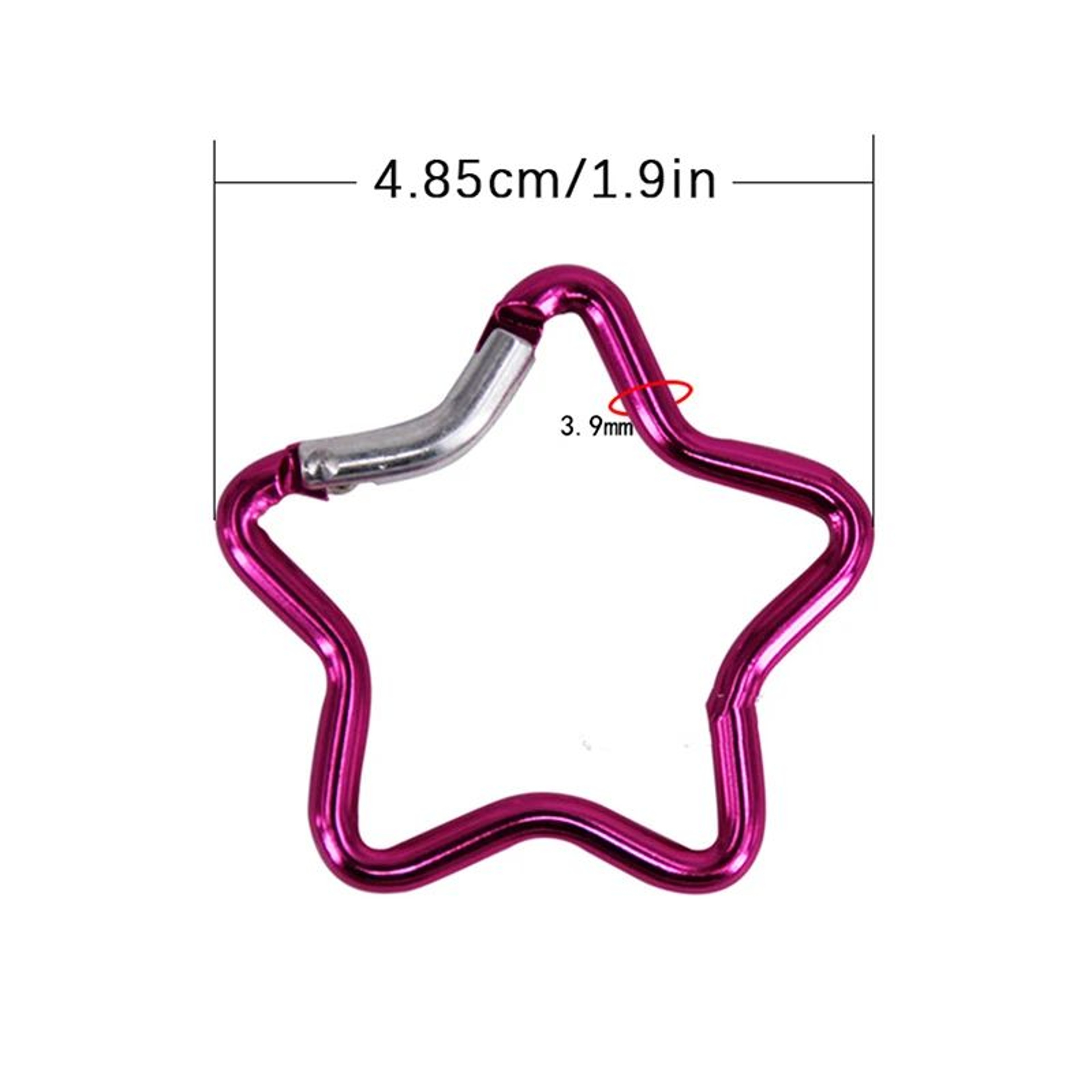StarLock Aluminum Alloy Star Shaped Carabiner Clip For Backpack Keys  Outdoor Gear 3