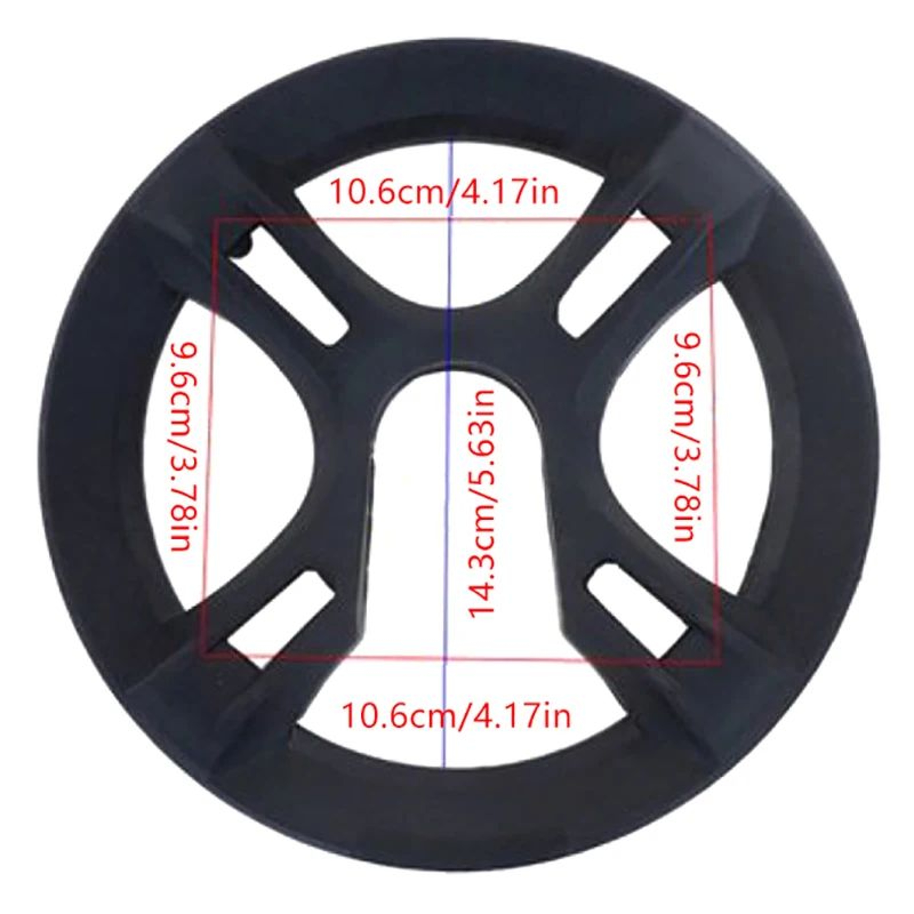 Durable 48T Bicycle Chain Guard Cover  4Hole Crankset Protector  Chainring Shield 0