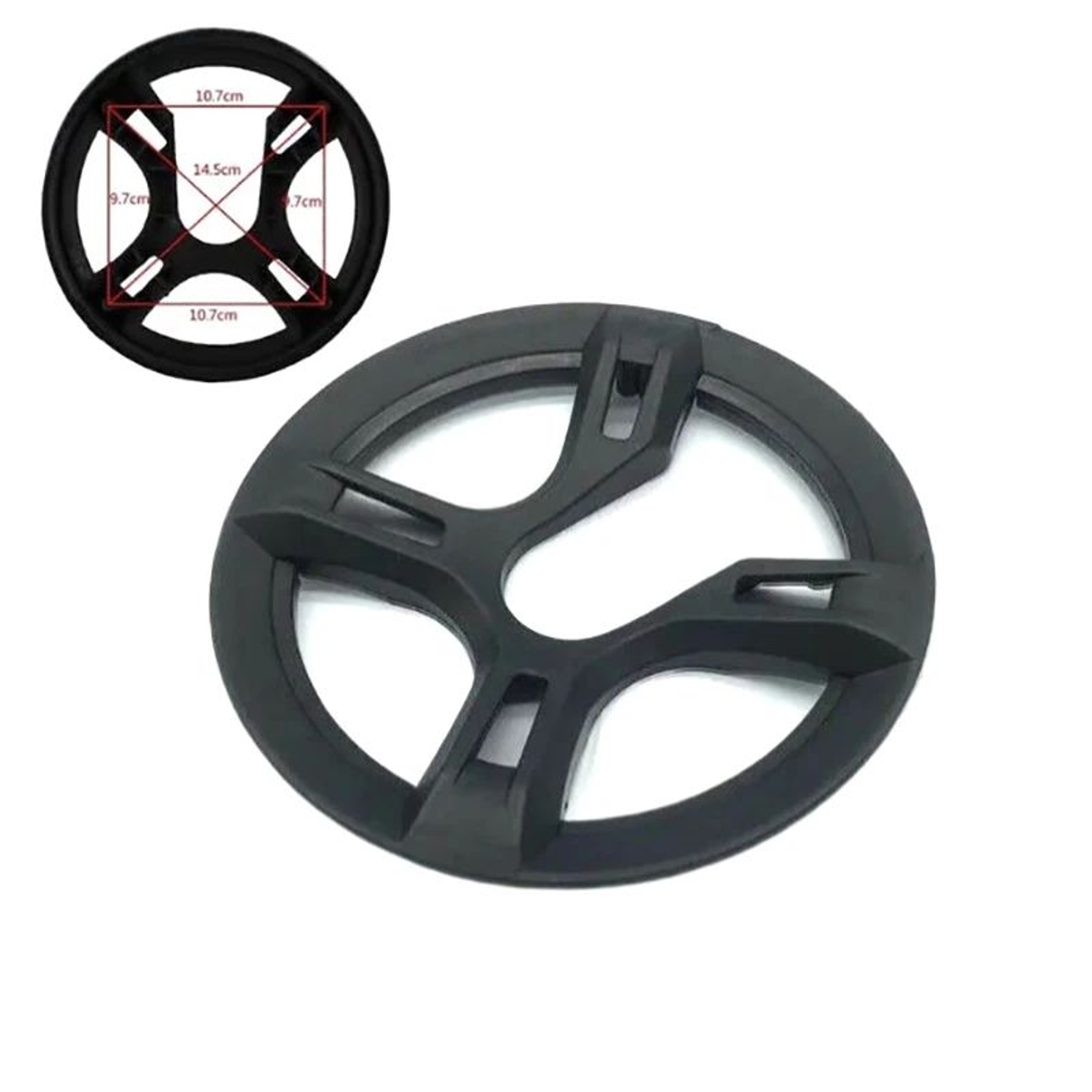 Durable 48T Bicycle Chain Guard Cover  4Hole Crankset Protector  Chainring Shield 1