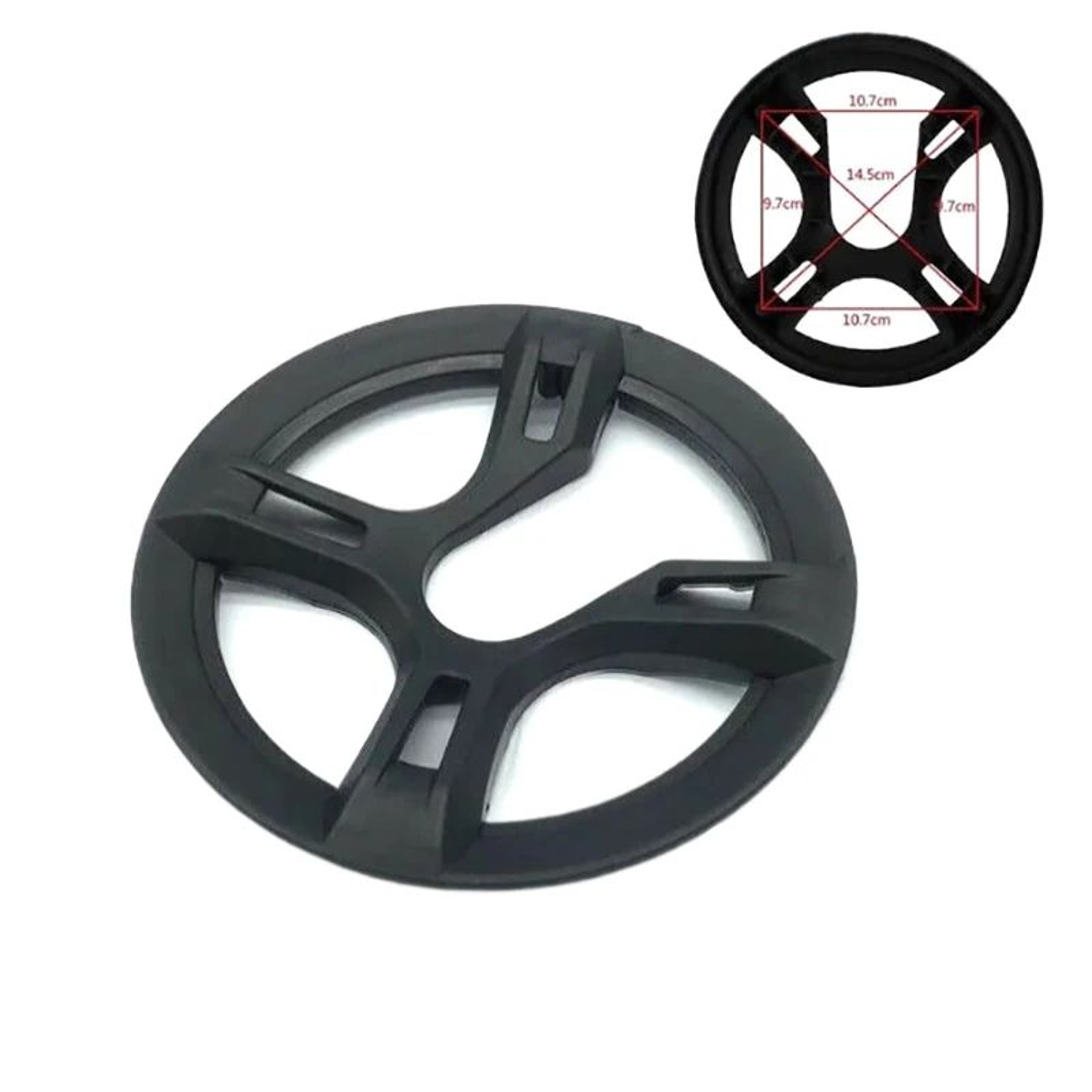 Durable 48T Bicycle Chain Guard Cover  4Hole Crankset Protector  Chainring Shield 2
