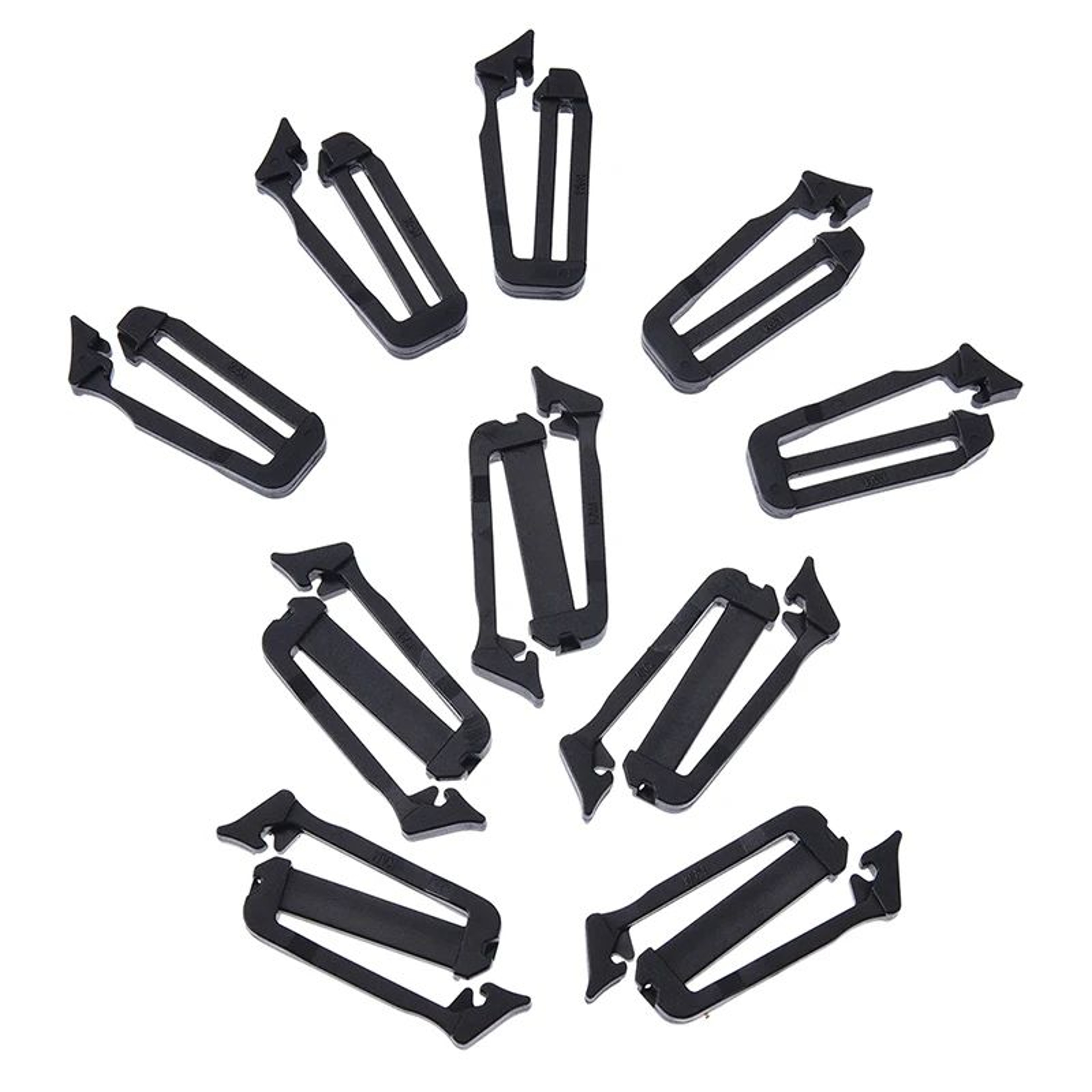 MOLLE Webbing Buckle Strap Keepers 5Pack  Webbing End Clip  Belt End Clip For Secure Backpack Strap 1