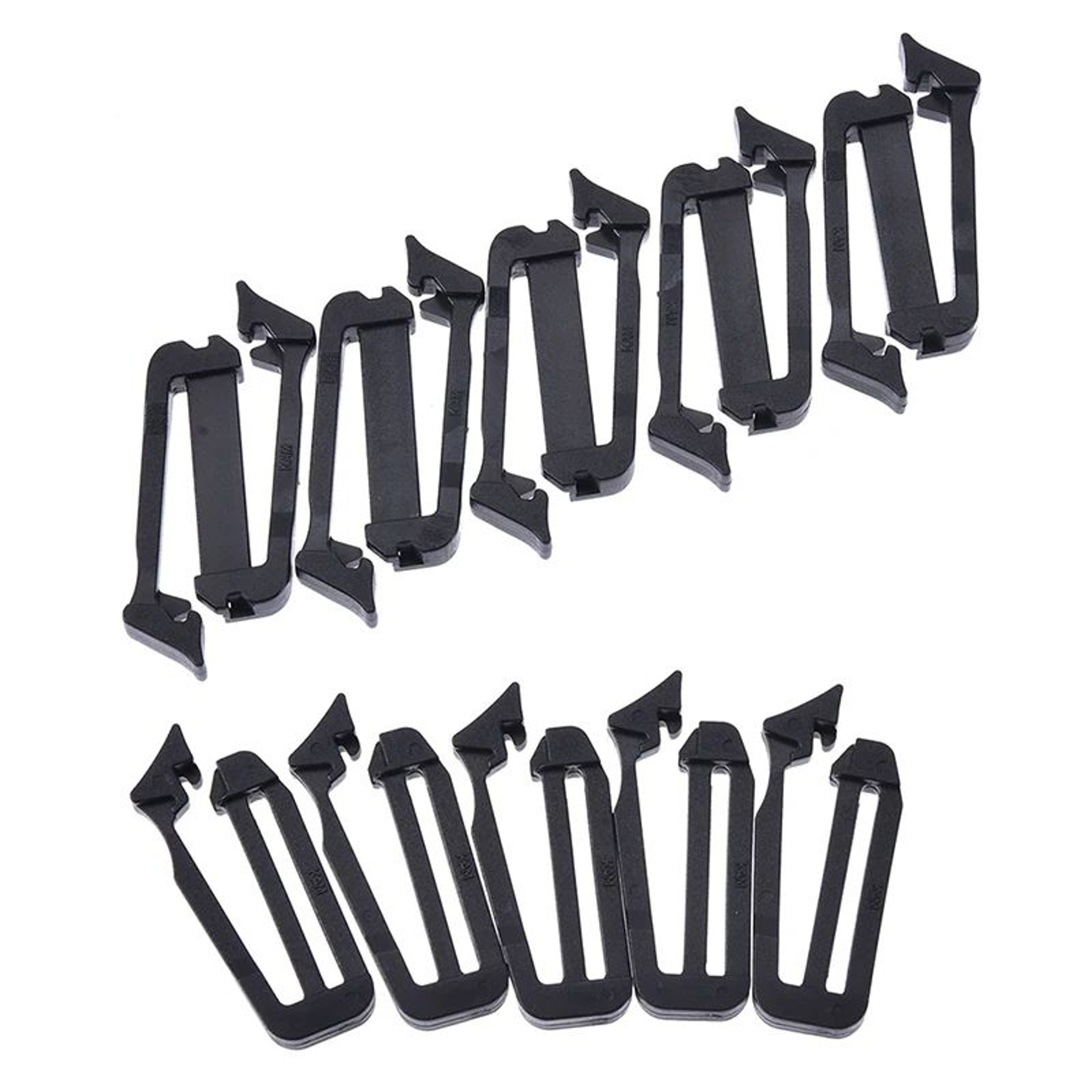 MOLLE Webbing Buckle Strap Keepers 5Pack  Webbing End Clip  Belt End Clip For Secure Backpack Strap 3