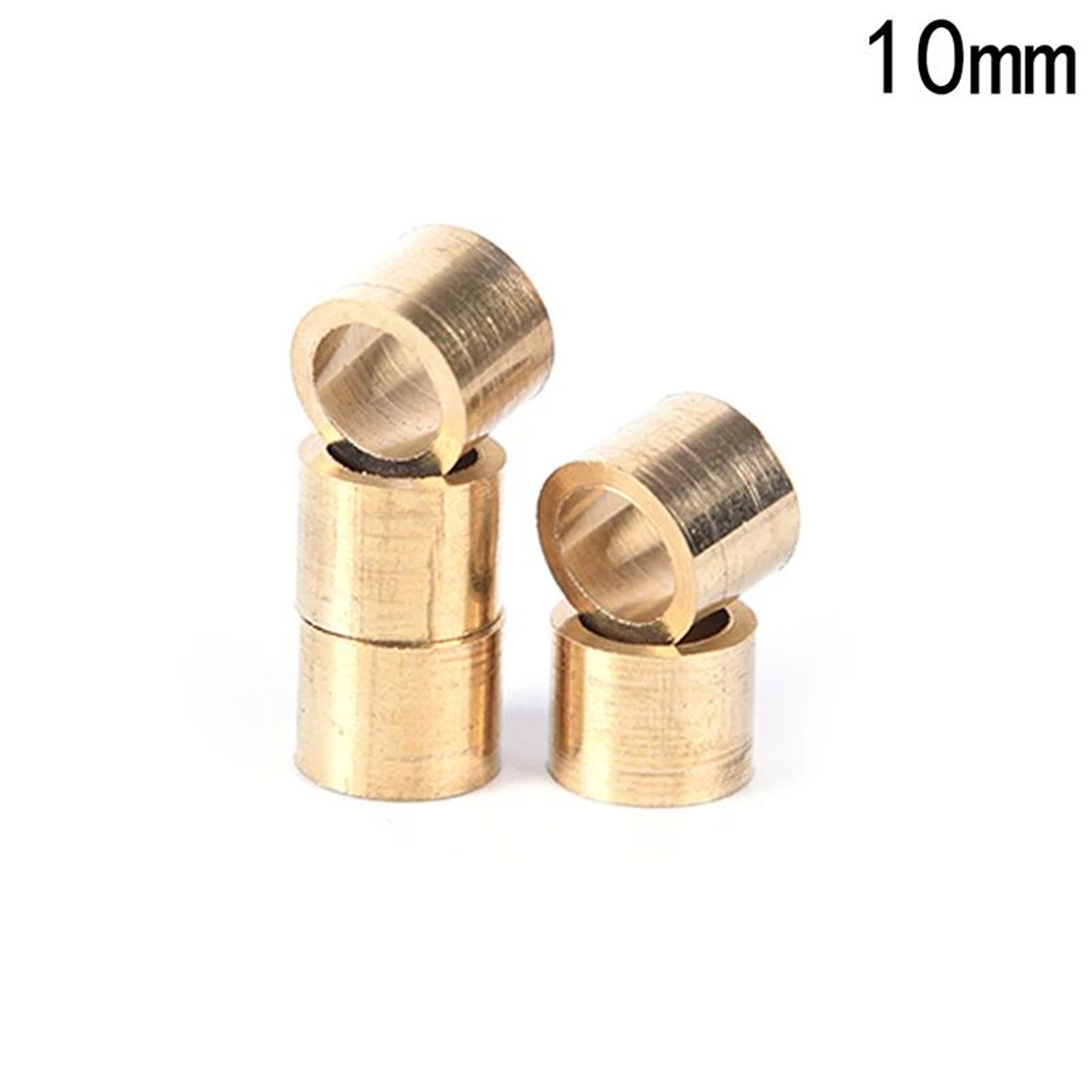 5Pack CopperBrass Pool Cue Ferrules 9mm  10mm  Snooker Cue Repair Ferrule Set 6